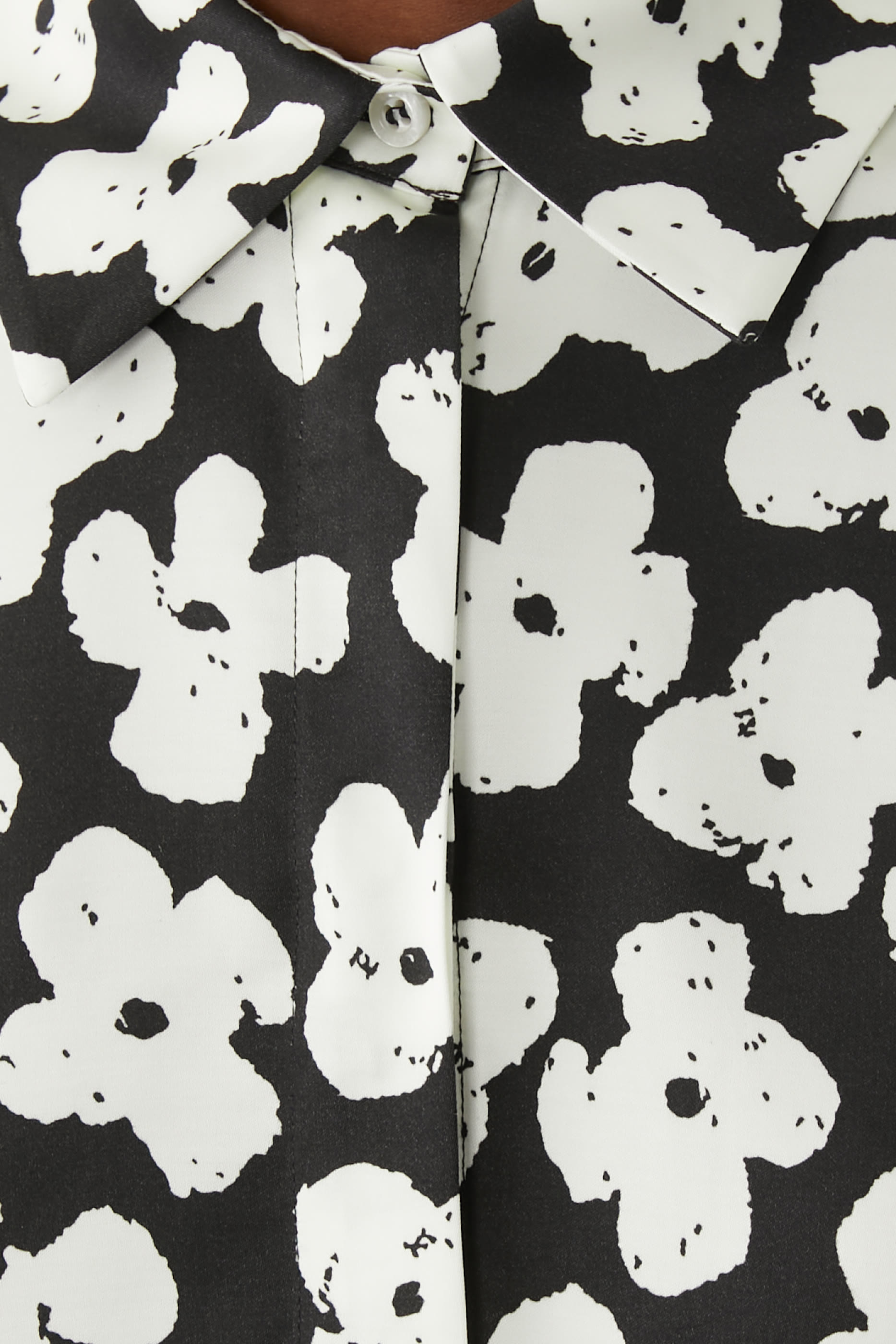 قميص بتصميم منفوخ ونقشة زهور