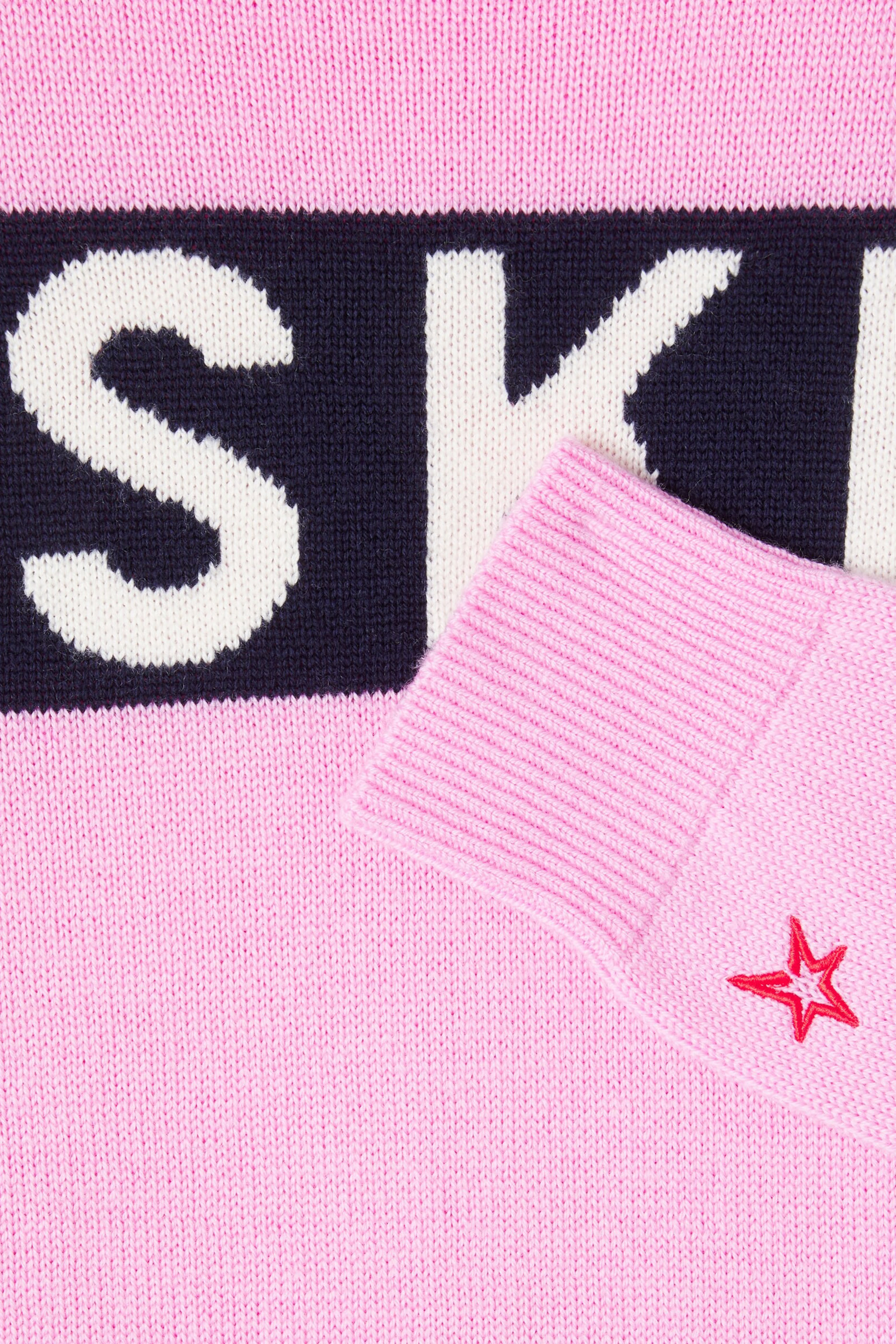 سويت شيرت تزلج بياقة عالية صوف ميرينو للأطفال