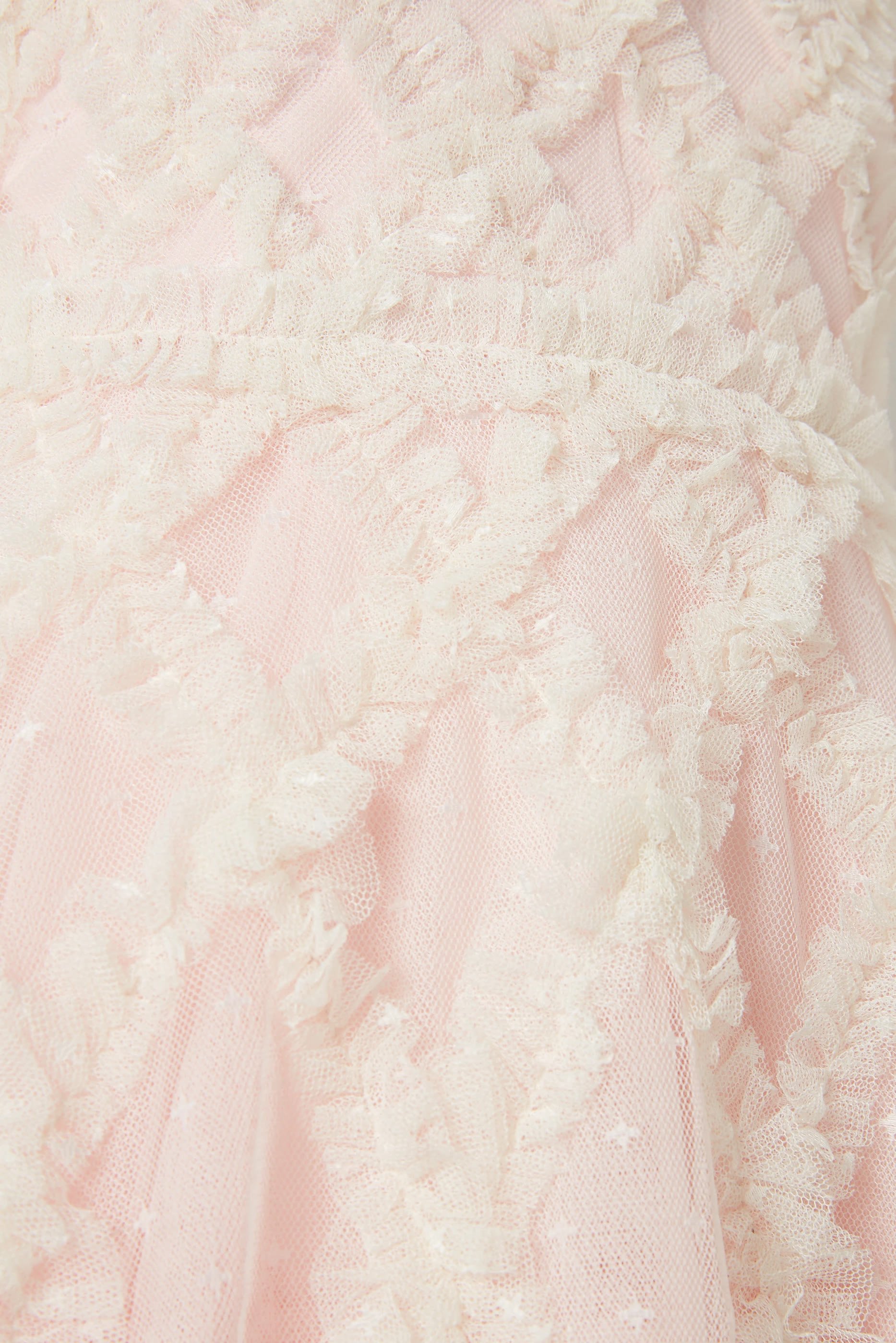 فستان  أنطوانيت بصدرية مزينة بأزهار للأطفال null