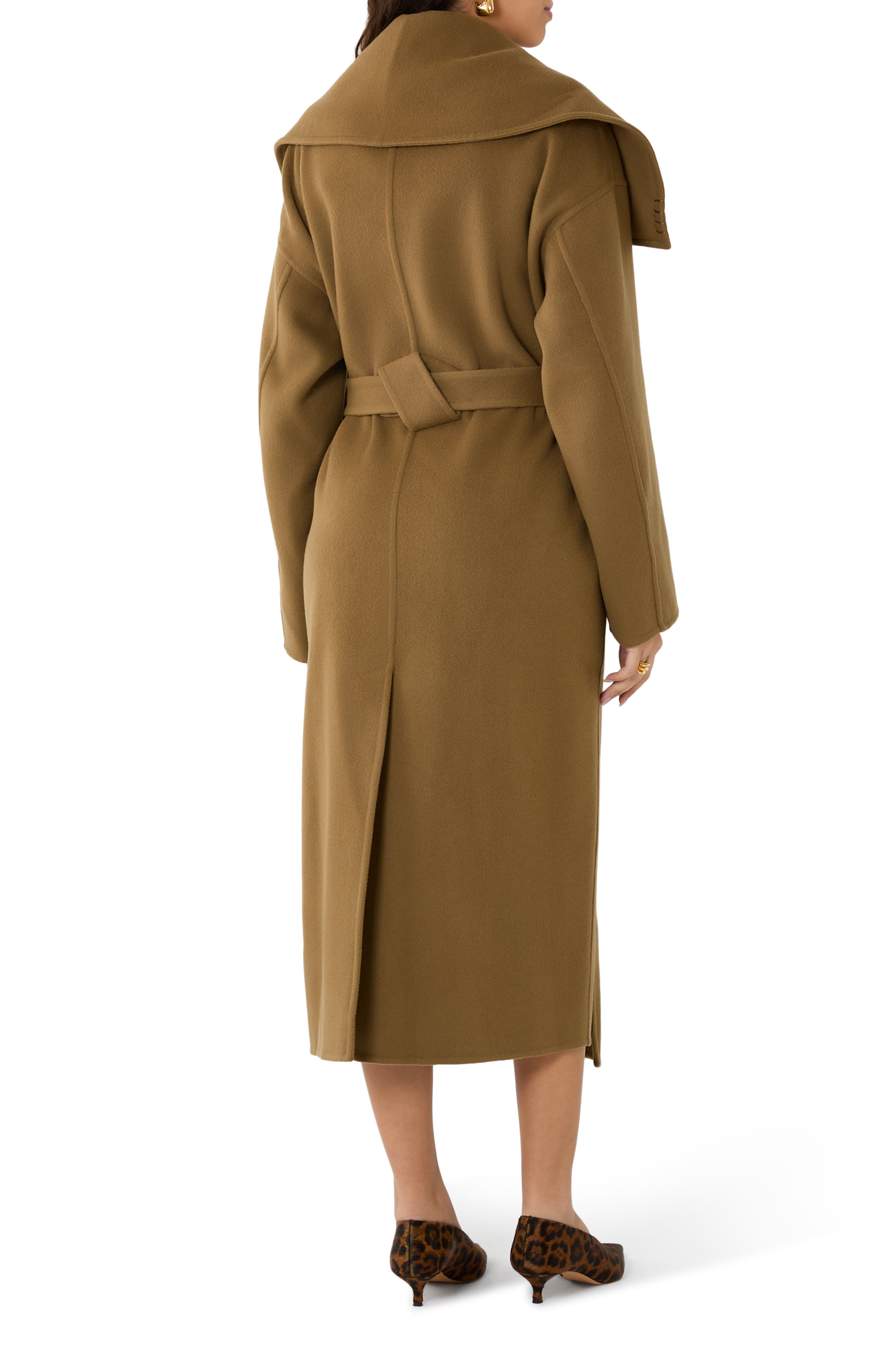 Longline Wrap Front Coat
