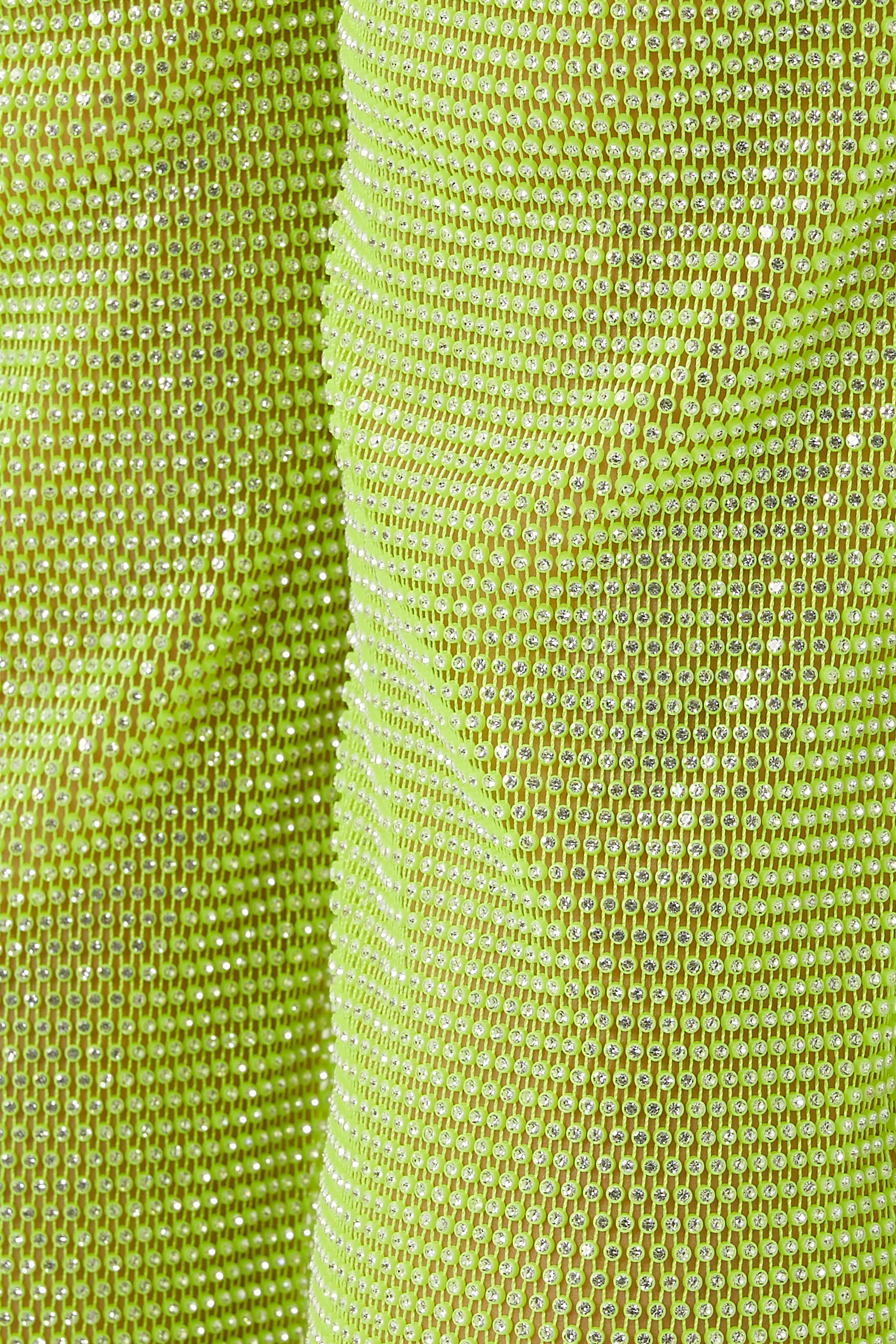 بنطال مرصع بأحجار الراين قماش شبكي