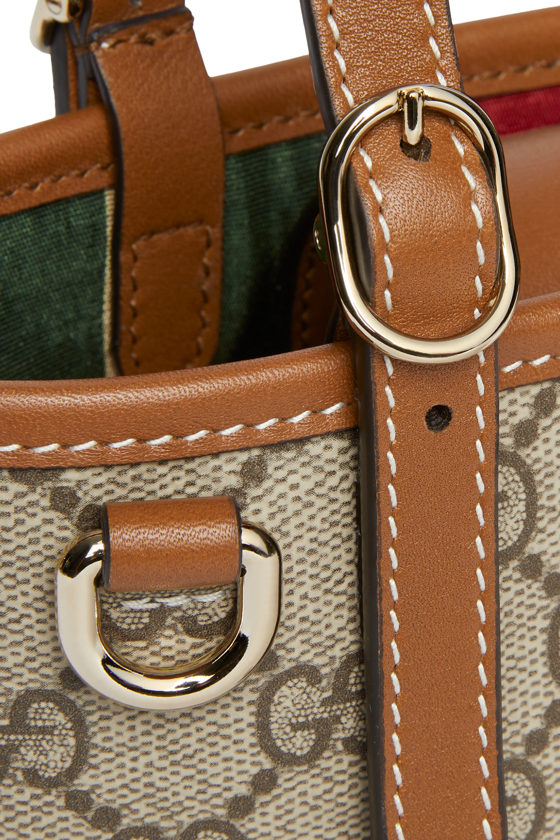 حقيبة صغيرة بنقشة حرفي شعار الماركة