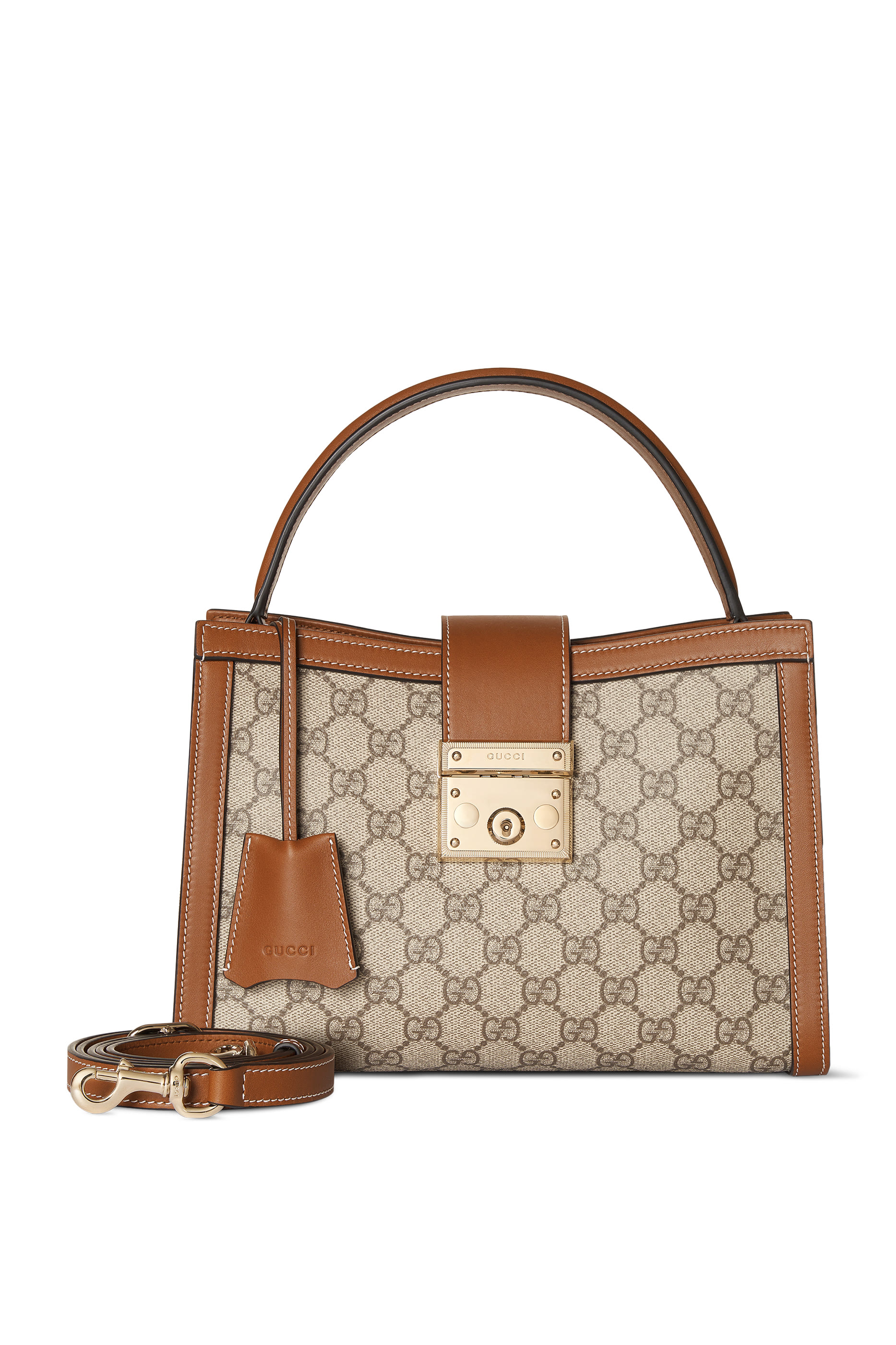  Padlock Medium Top Handle Bag