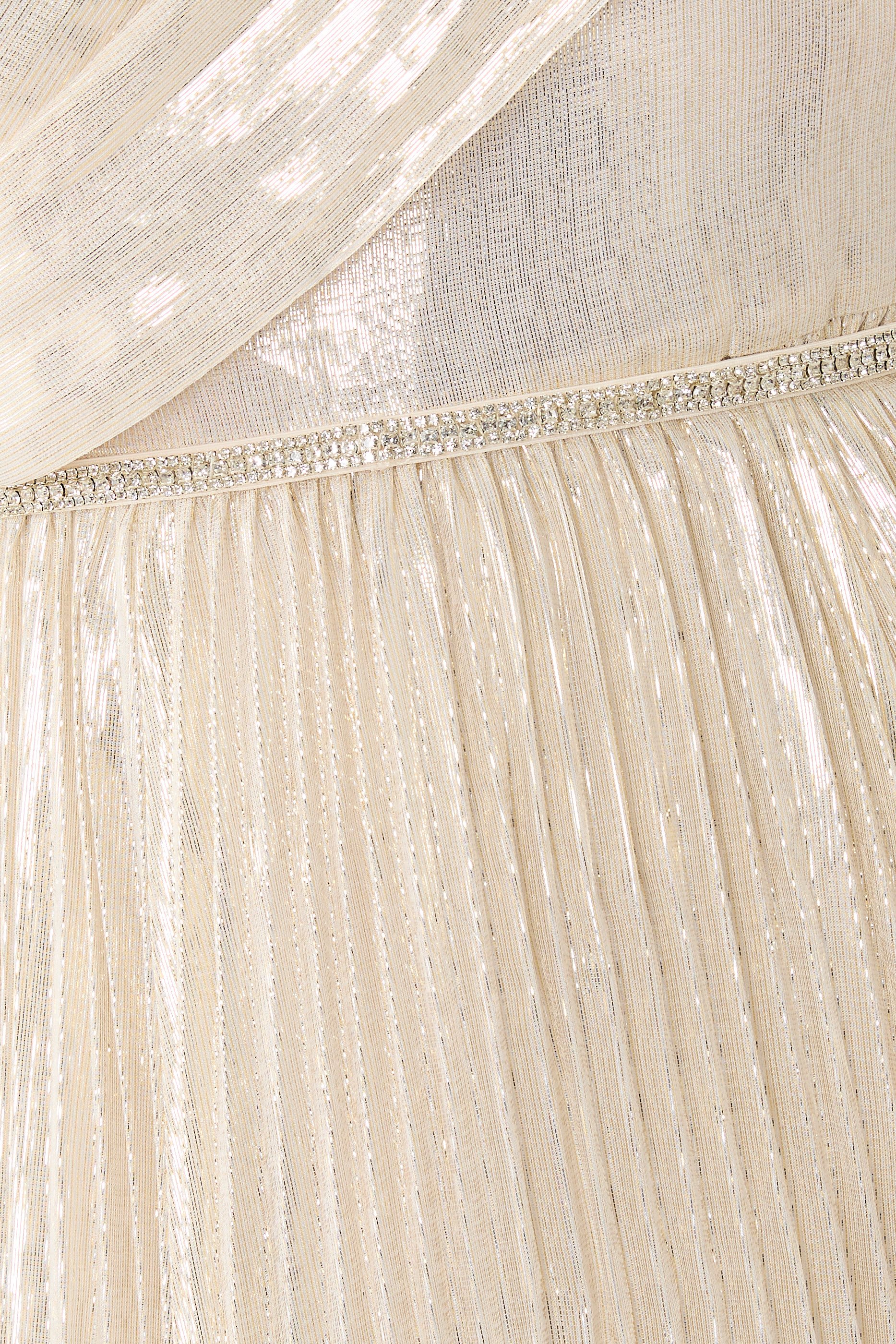 فستان طويل شيفون لامع