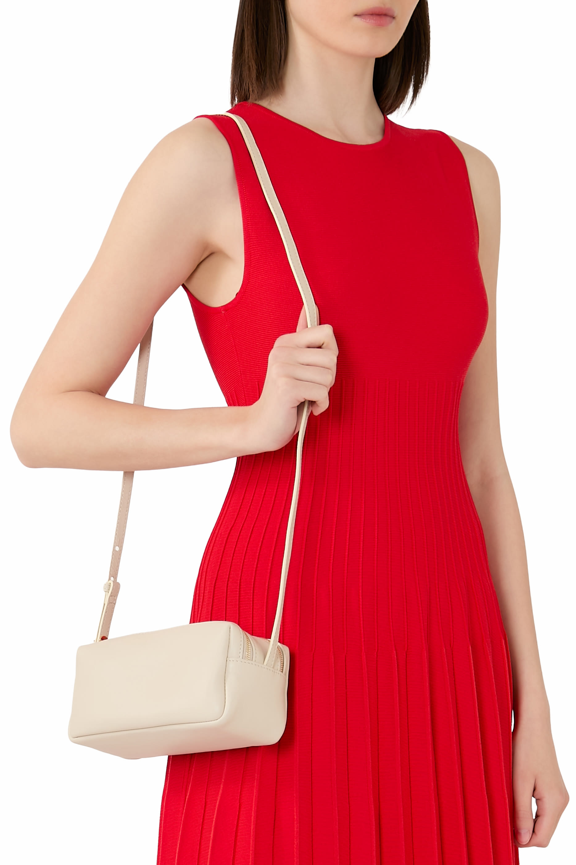 حقيبة تروس جلد بارز الملمس