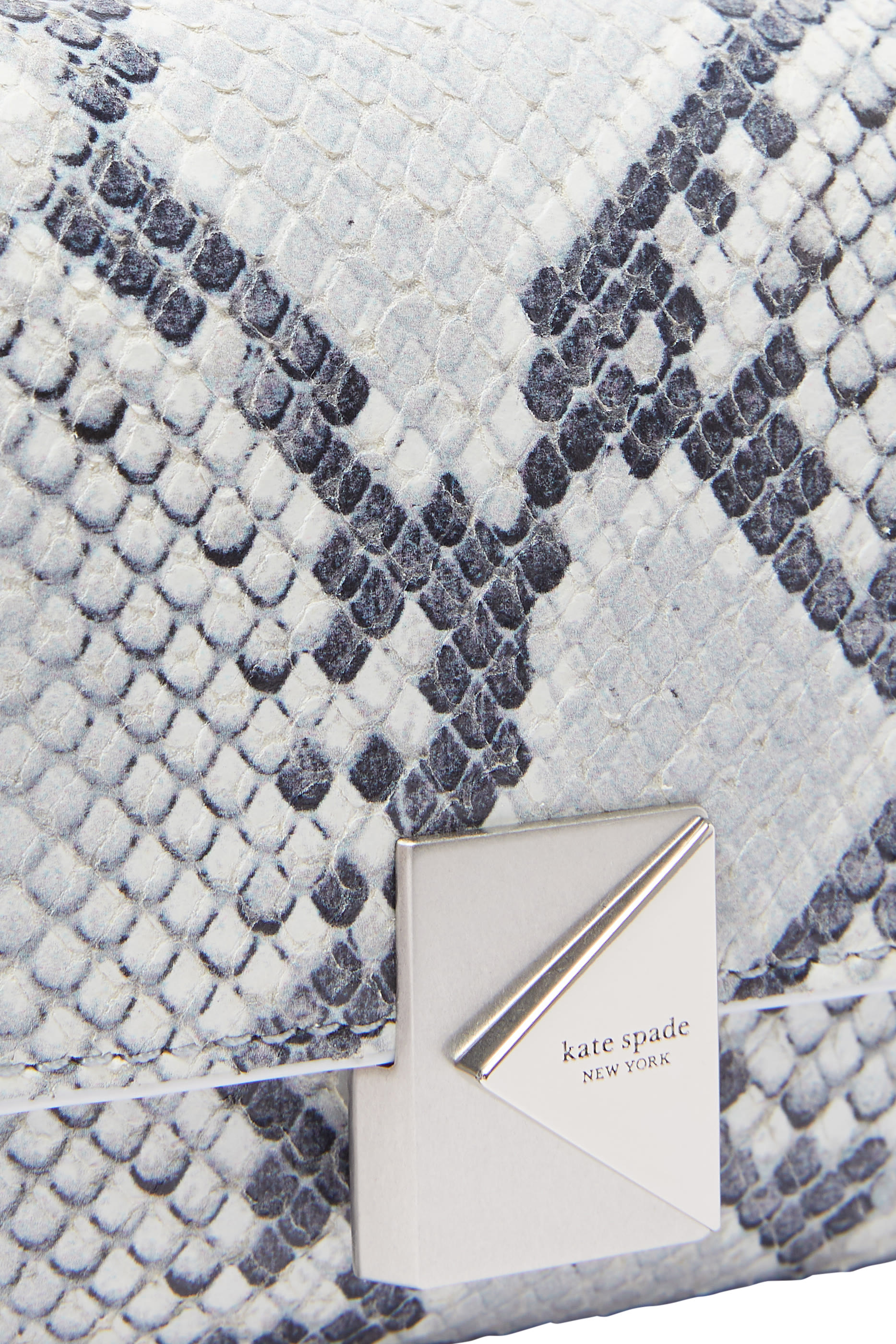 حقيبة كتف ديكو صغيرة جلد ناعم بنقشة جلد الثعبان