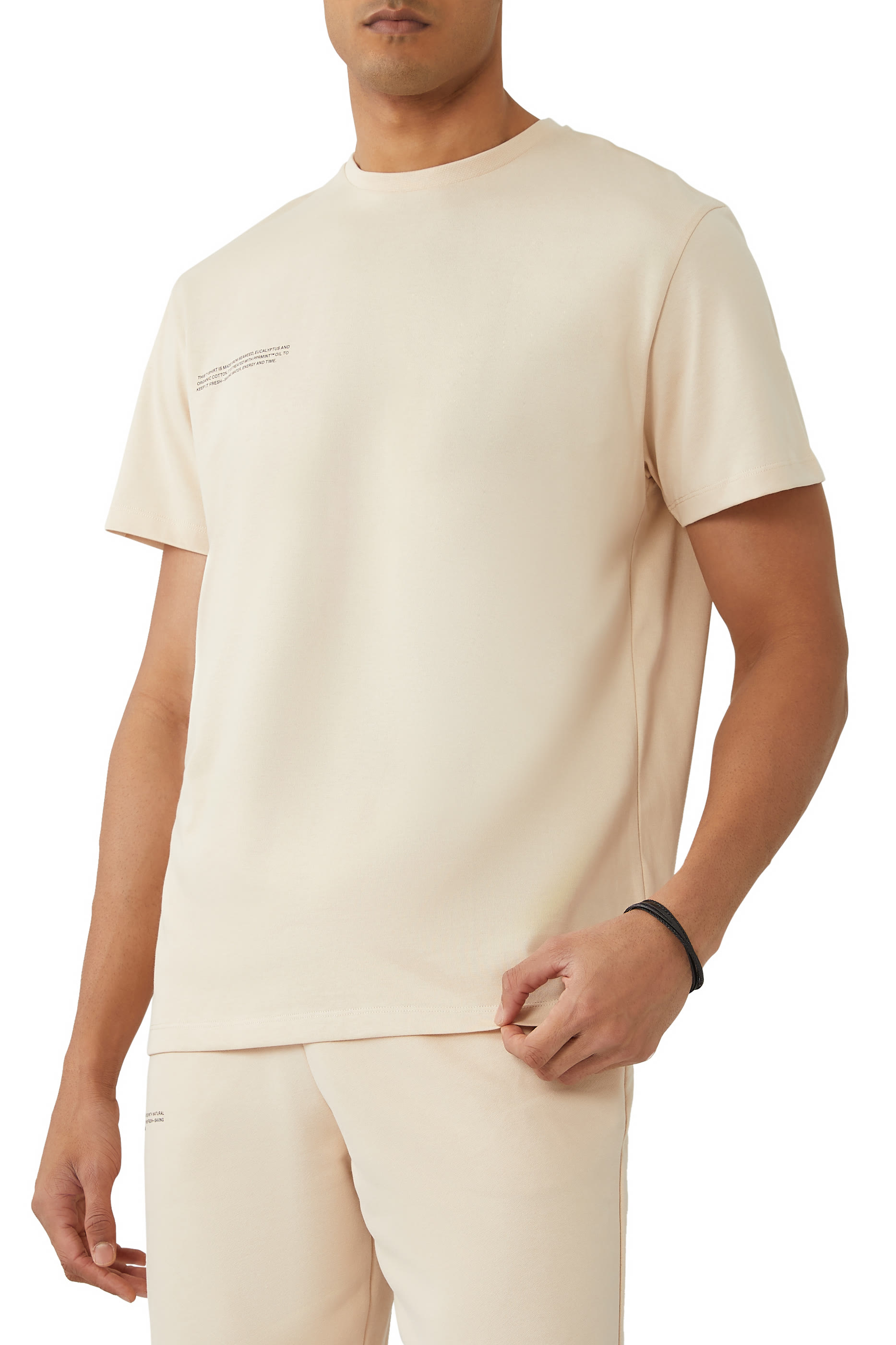 تيشيرت قطن عضوي بألياف الأعشاب البحرية