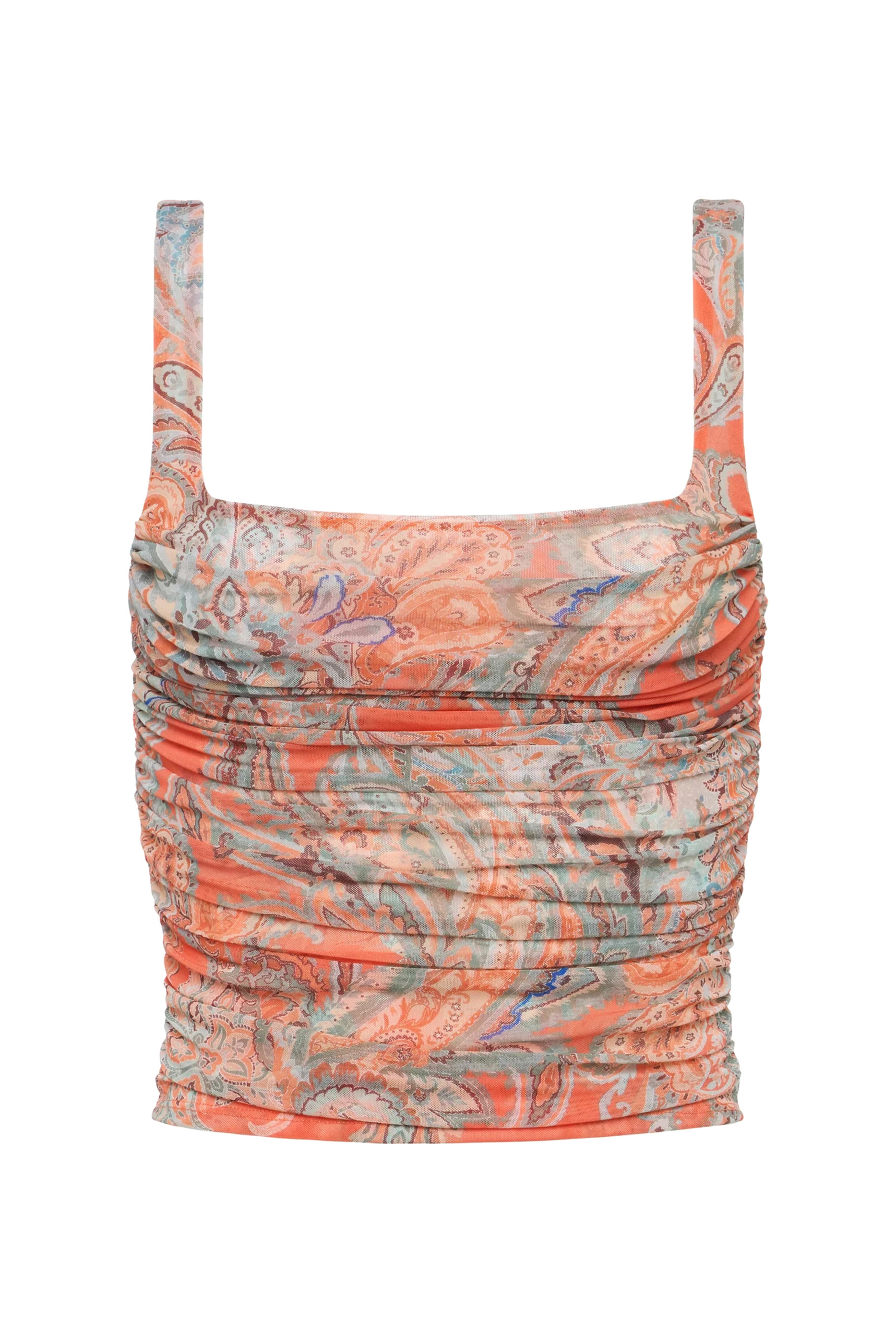 بلوزة راشا بنقشة بيزلي وكشكش