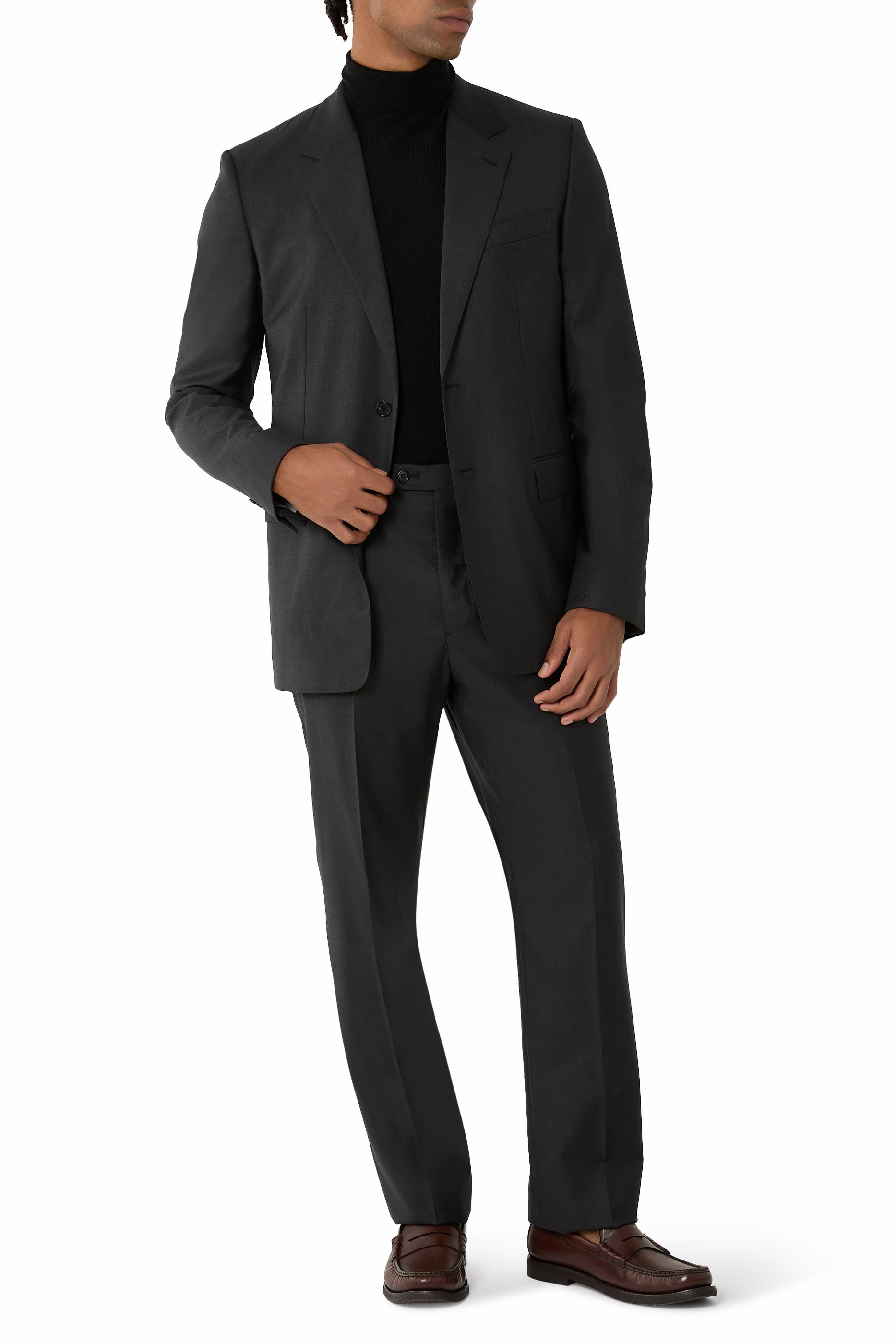 بليزر بصف أزرار وقصة مريحة