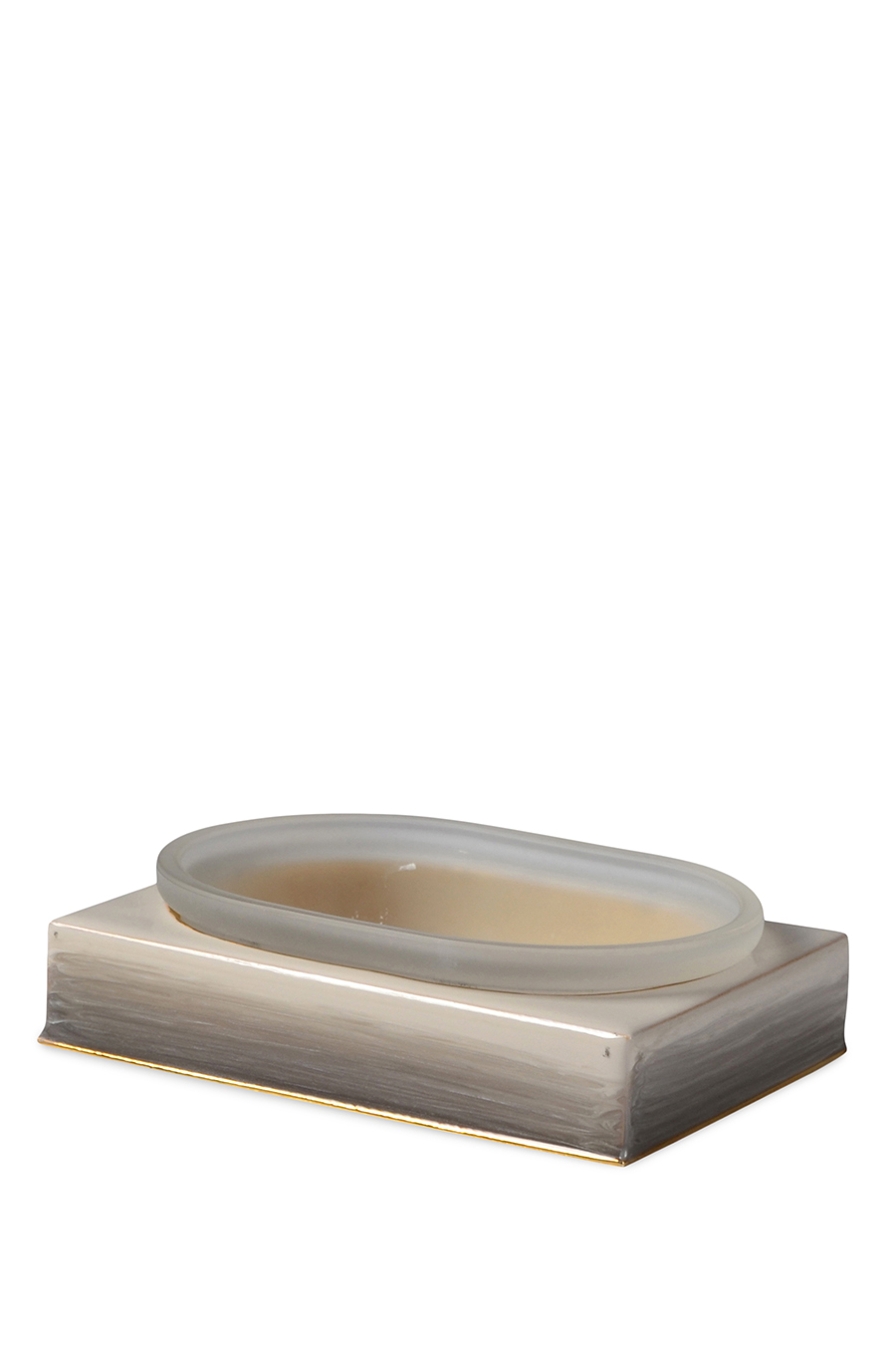 طبق صابون بألوان متدرجة