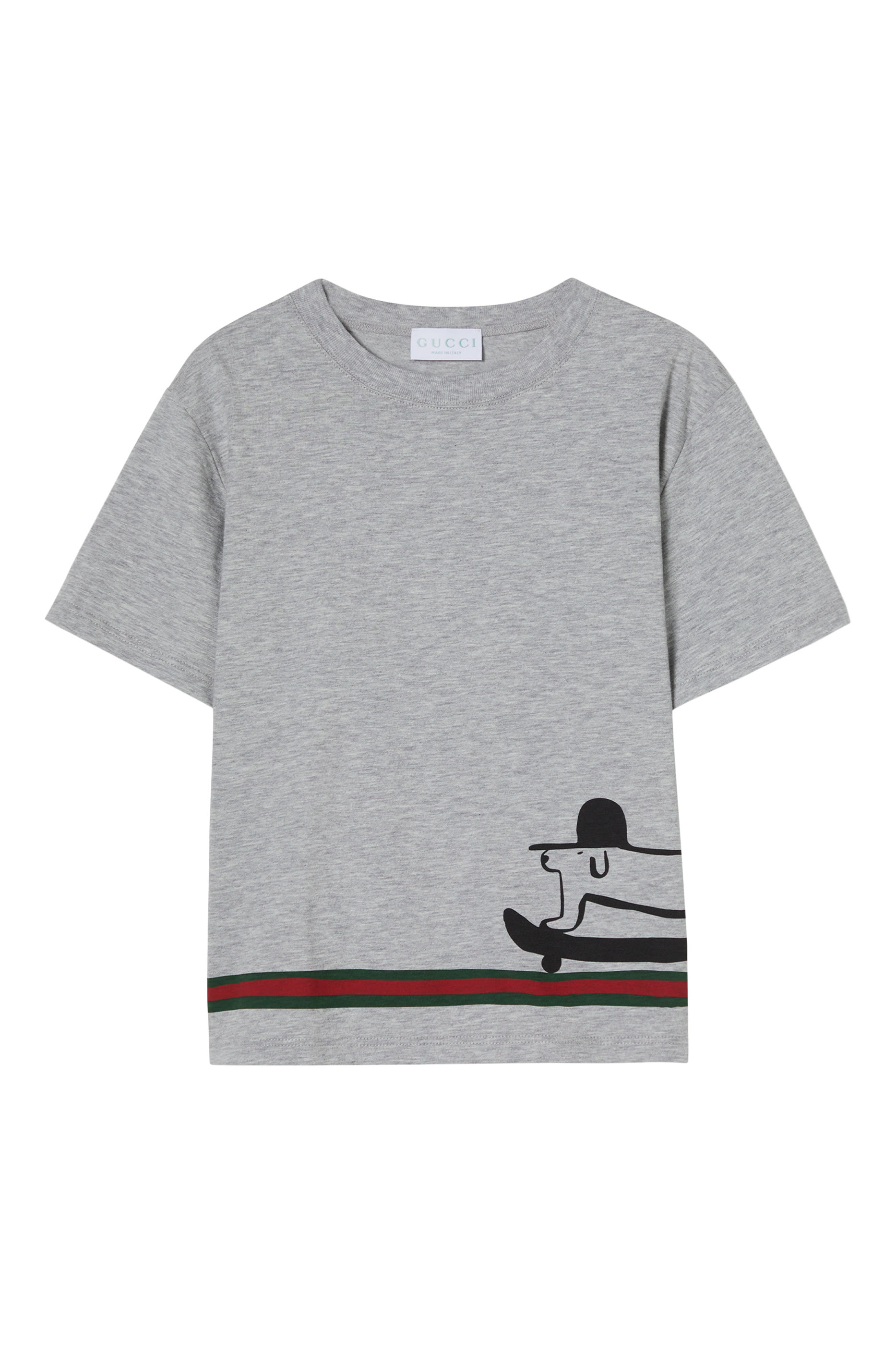 تيشيرت بطبعة كلب قطن للأطفال