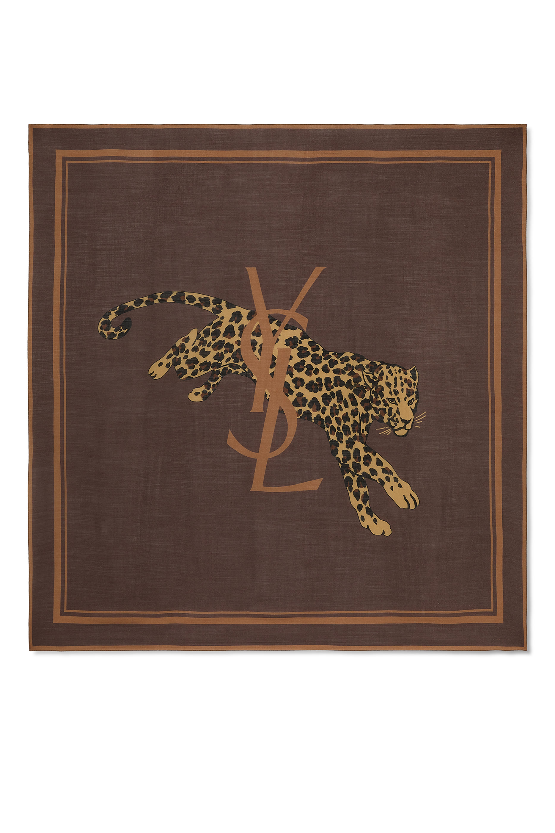 وشاح مربع بشعار كاسندر صوف وتويل