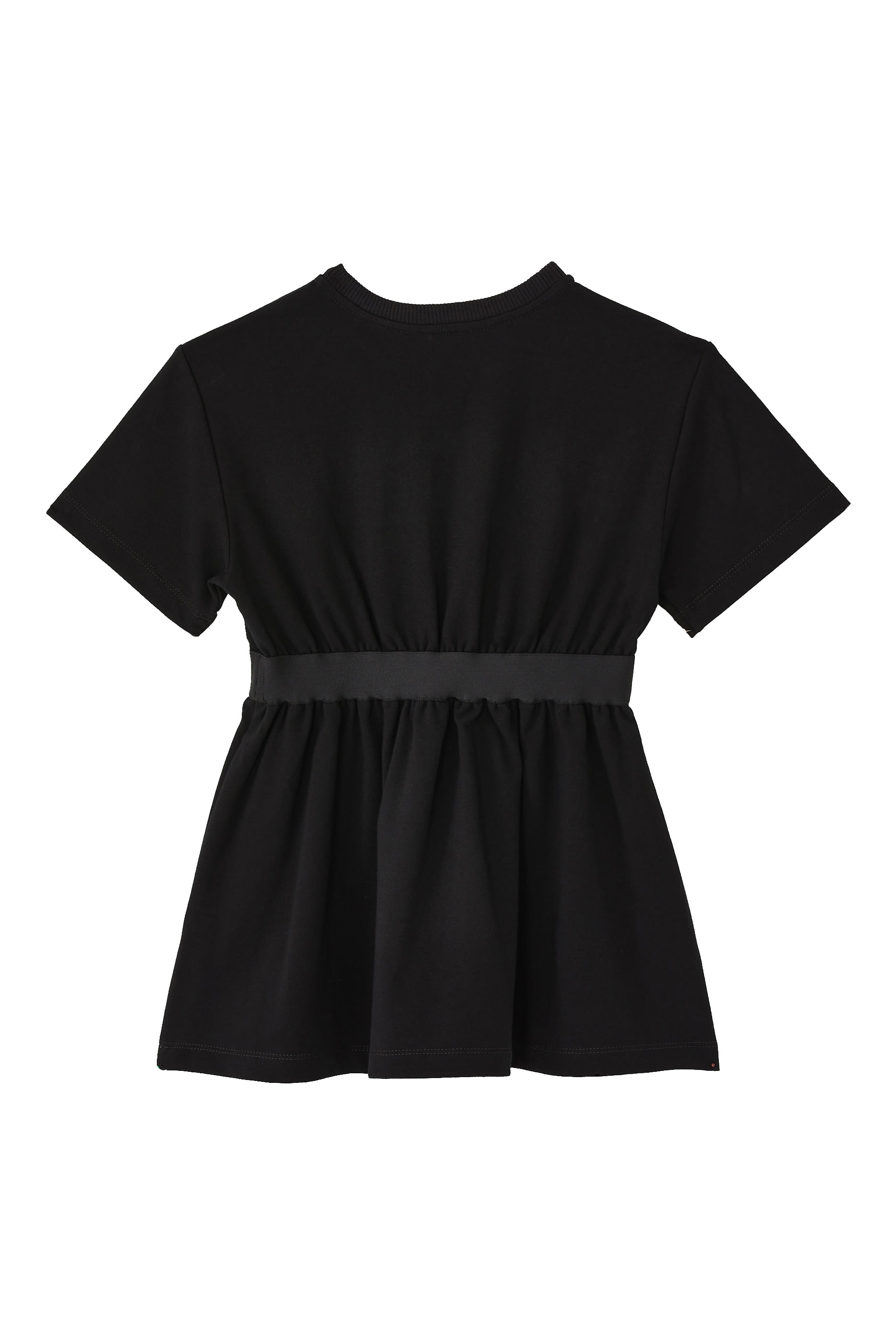 فستان للأطفال بحزام وشعار الماركة جيرسيه