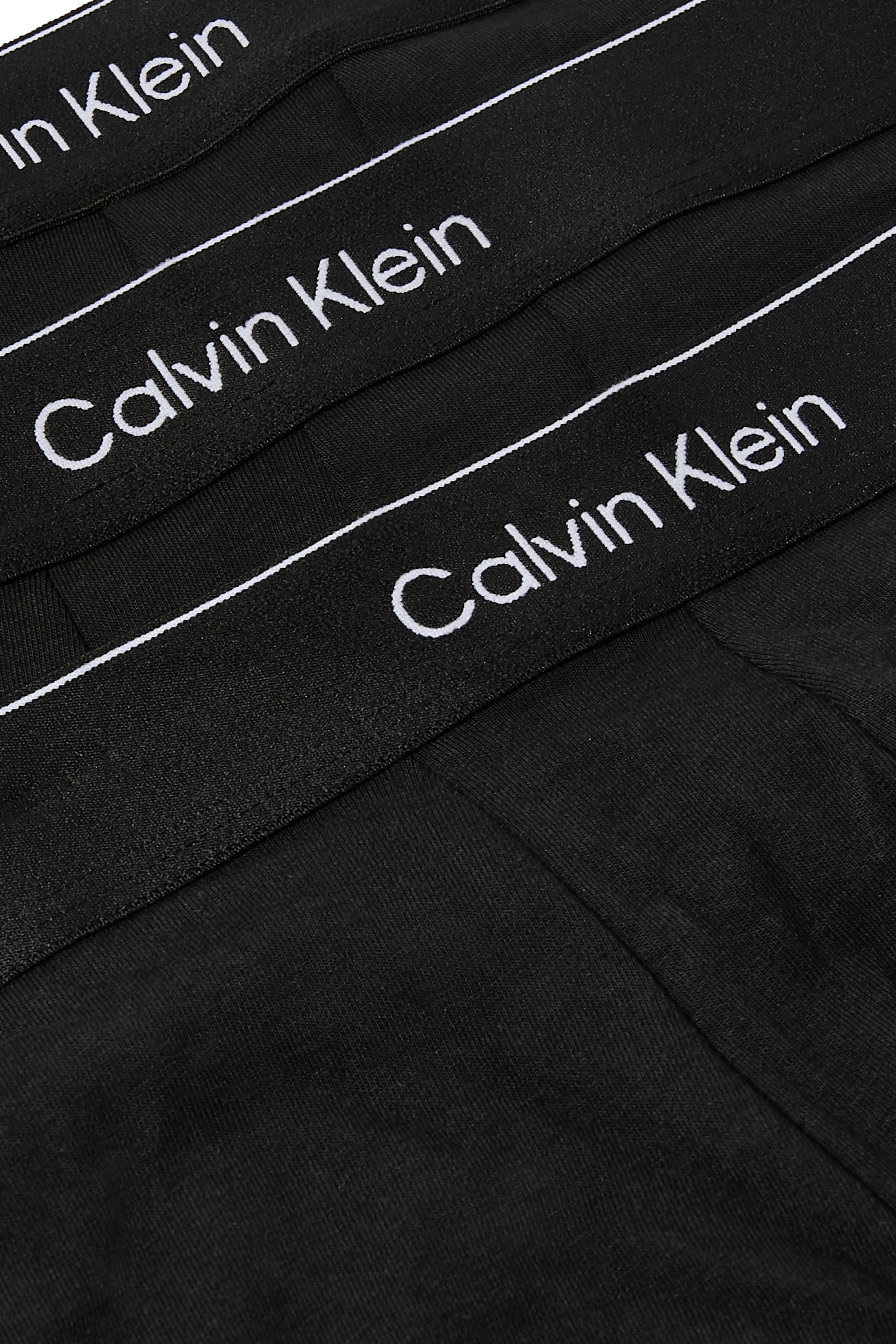 طقم بوكسر بشعار الماركة قطن مطاطي، 3 قطع