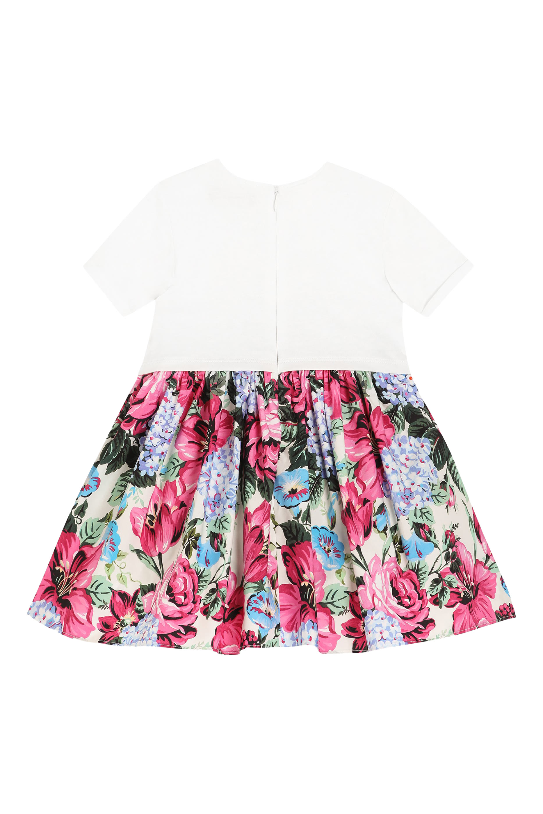 فستان بطبعات بوبلين وجيرسيه للأطفال