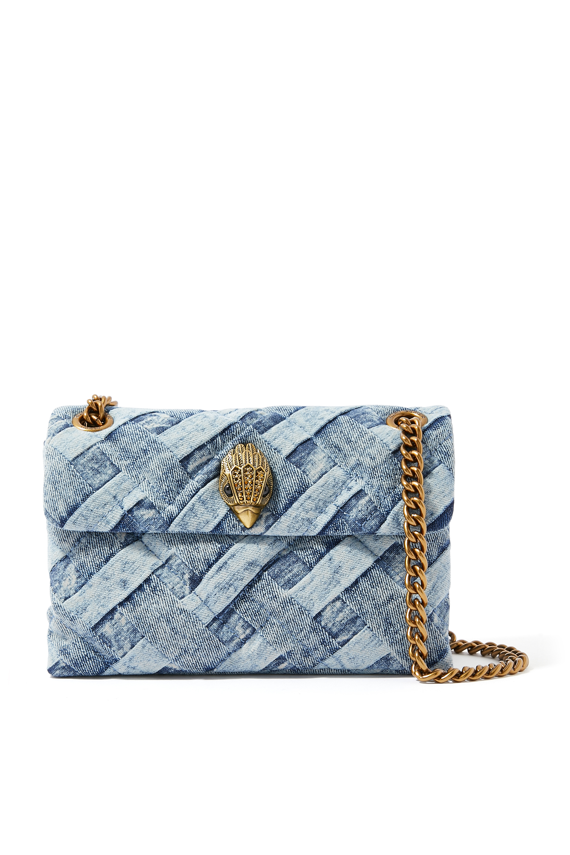 حقيبة كتف كنسنغتون صغيرة دنيم ناعم