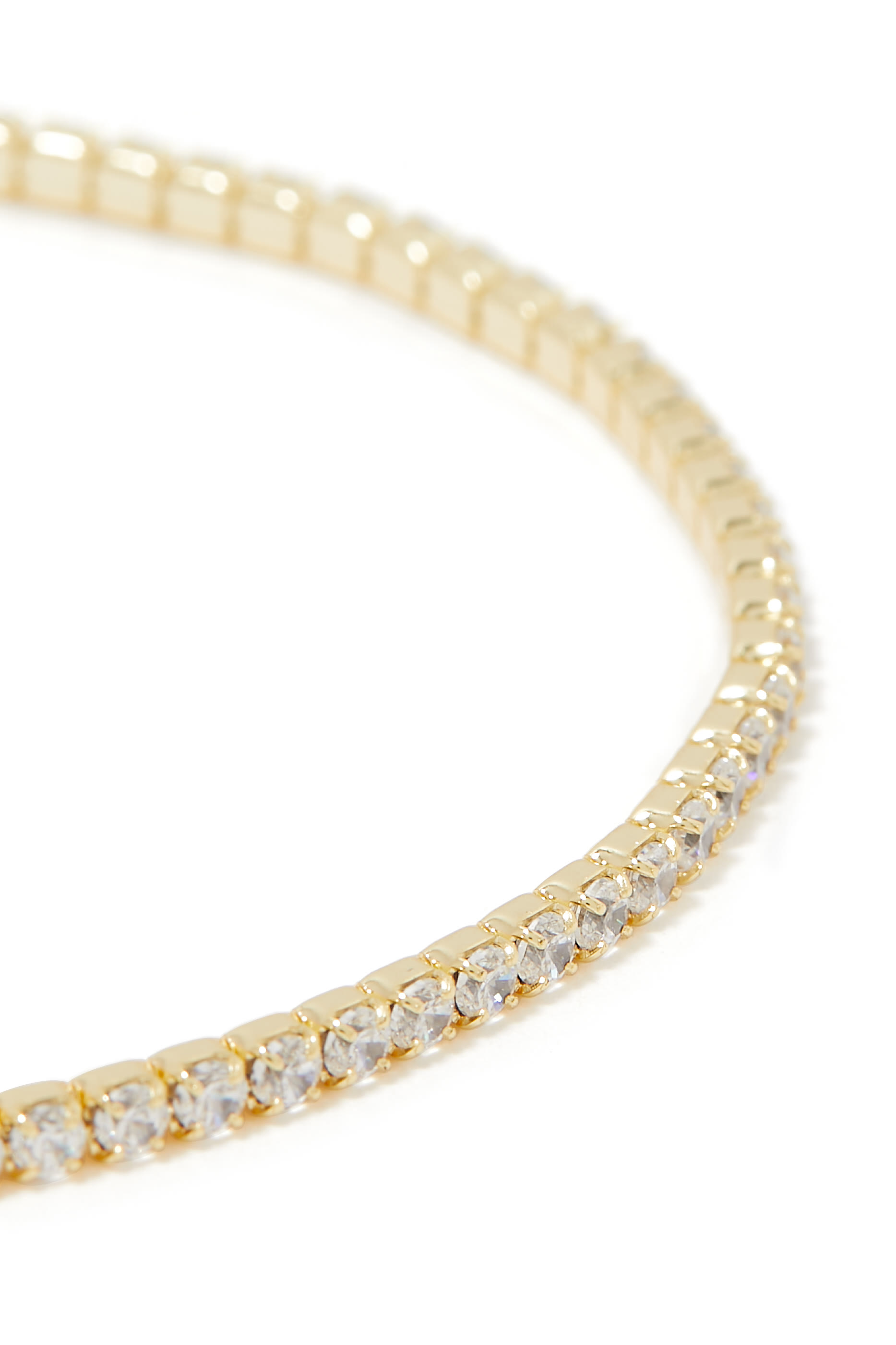 سوار تنس، فضة إسترلينية مطلية بذهب عيار 14