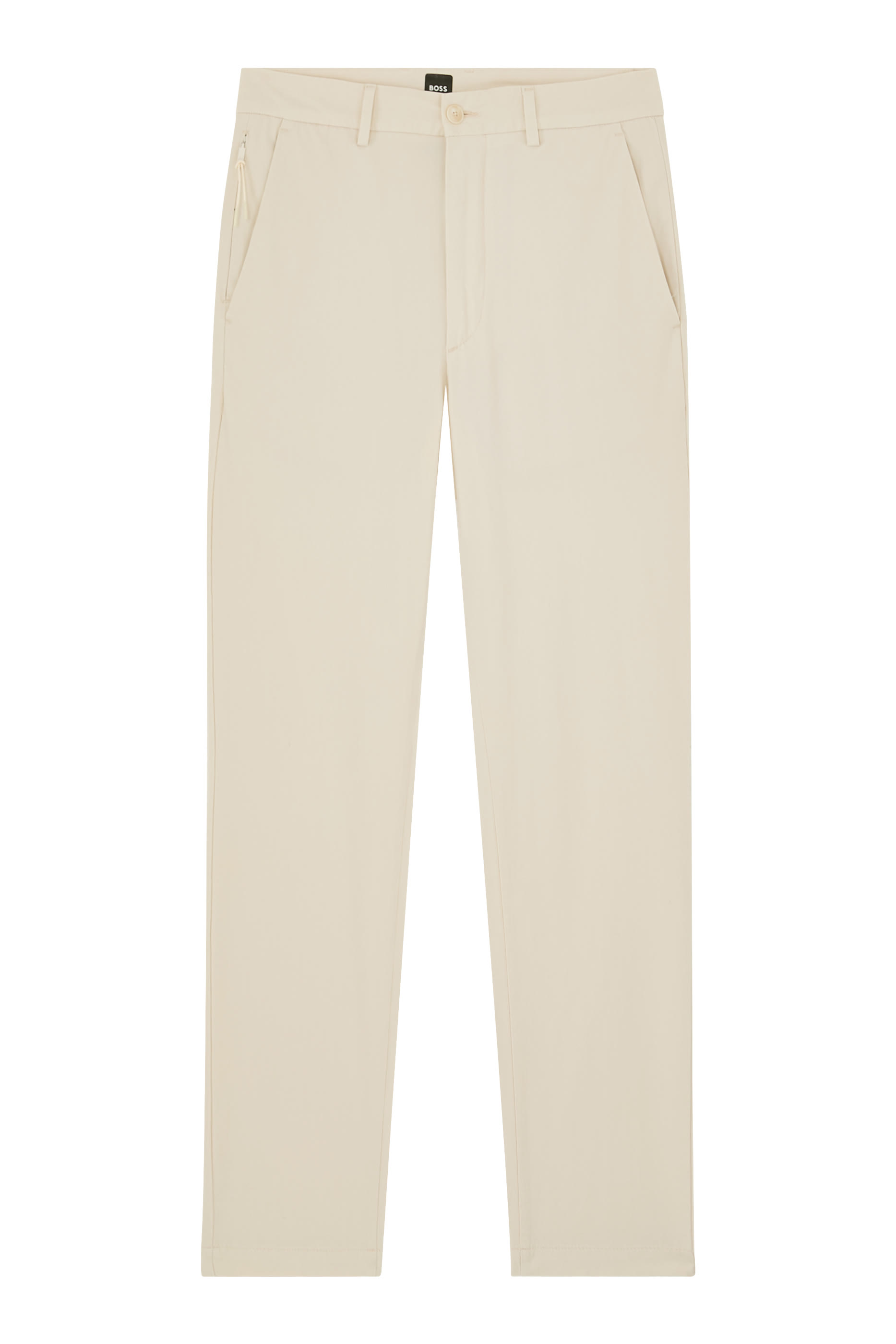 Stretch Cotton Blend Slim-Fit Trousers