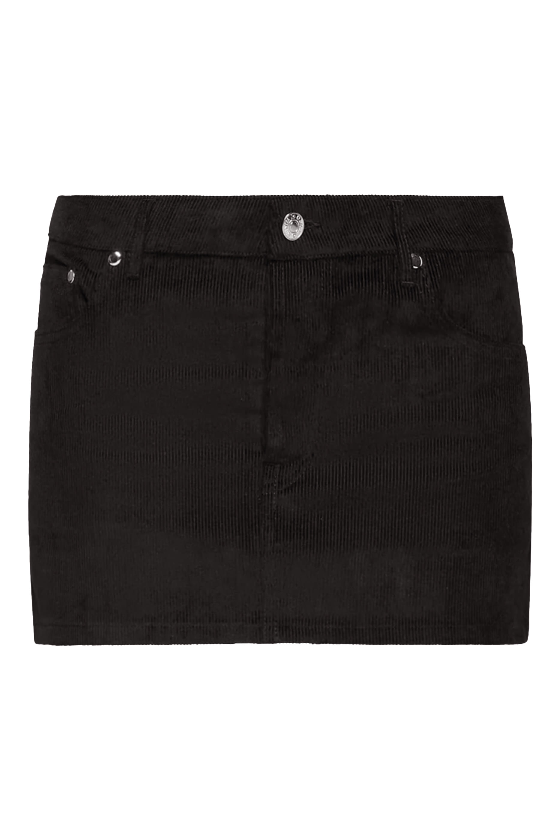 تنورة شيري قصيرة قطن مخملي مضلع