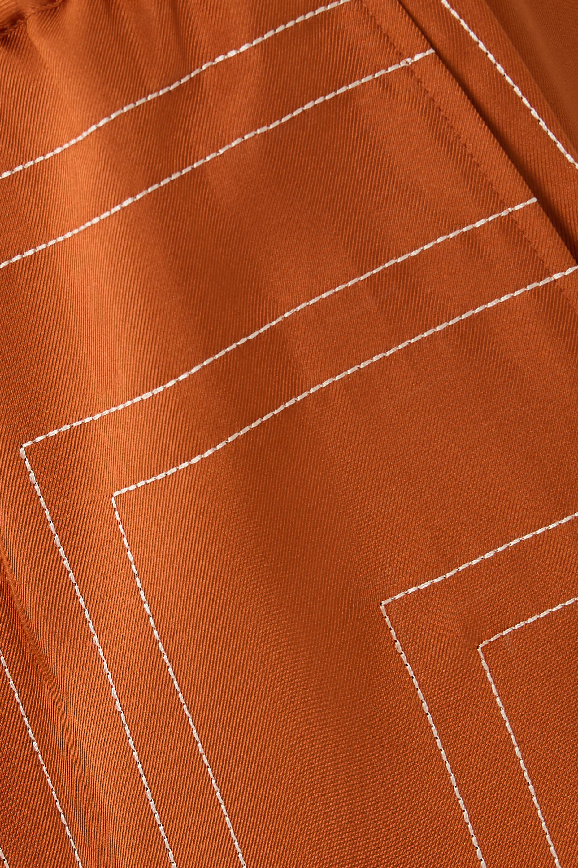 شورت بيجامة بنقشة حروف شعار الماركة حرير