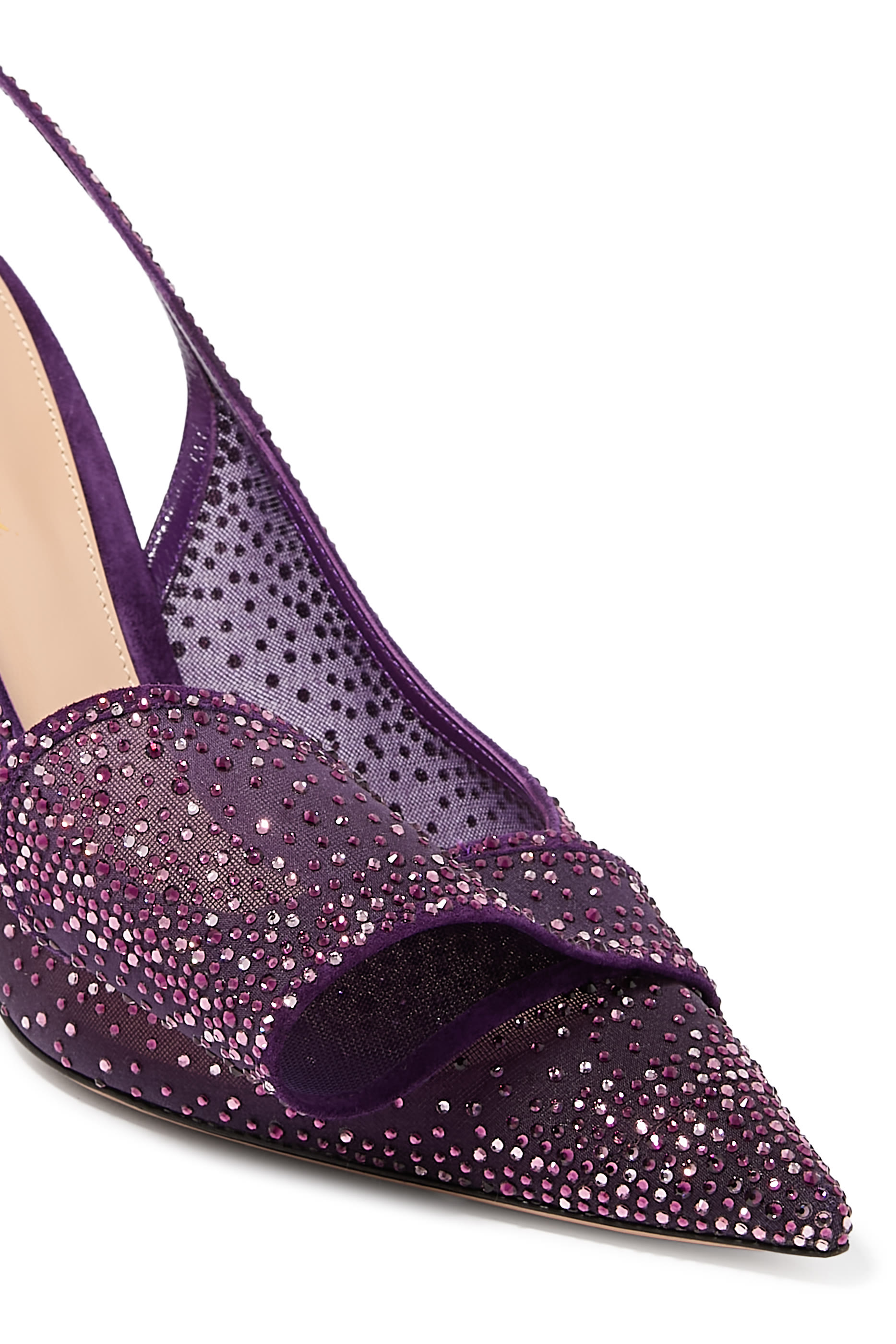 حذاء كلاسيكي 95 بسير خلفي مزين بفيونكة أورغانزا شمواه