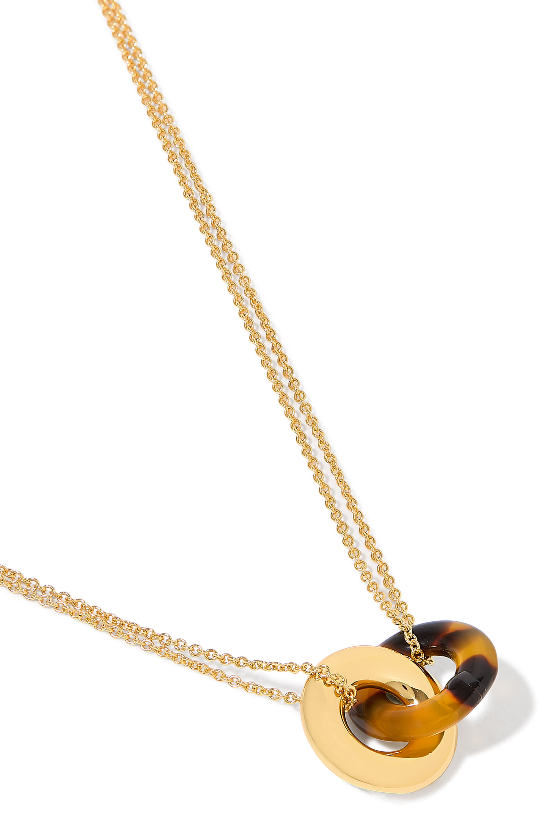 قلادة بدلاية صغيرة بتصميم متداخل