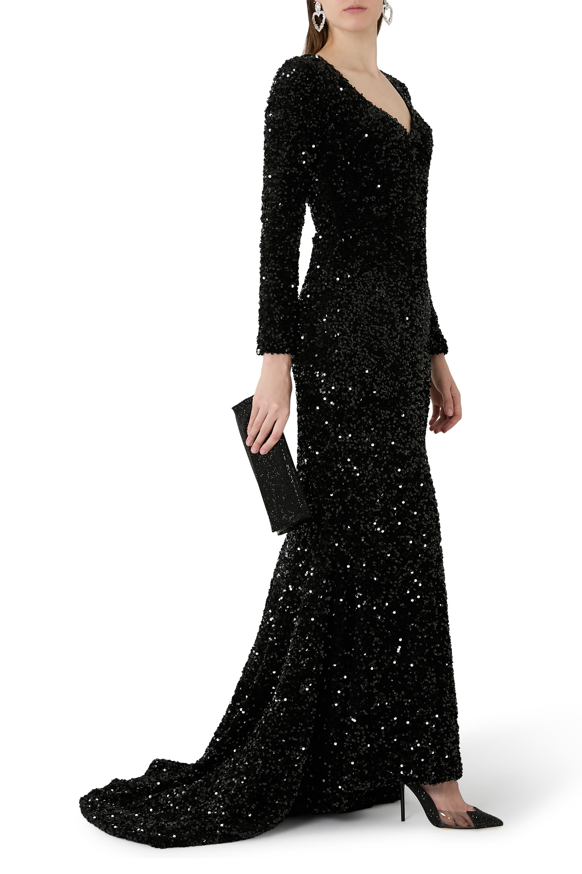 فستان سهرة كيا قماش مطاطي