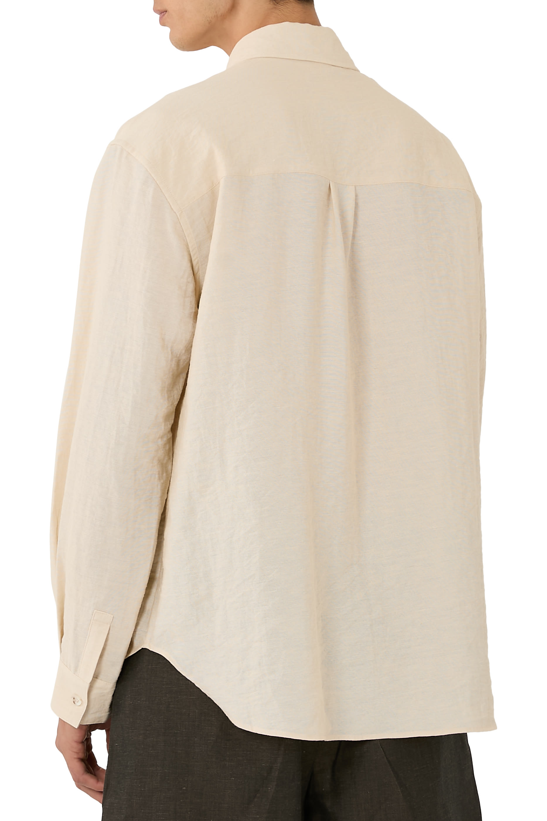 Paisley Embroidered Linen Shirt