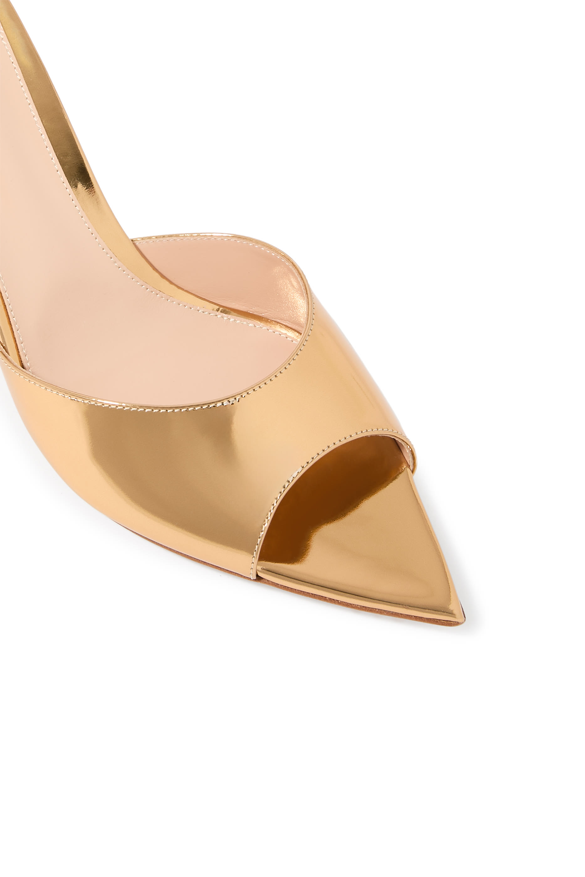 حذاء إيل مفتوح من الخلف 55 جلد لامع 