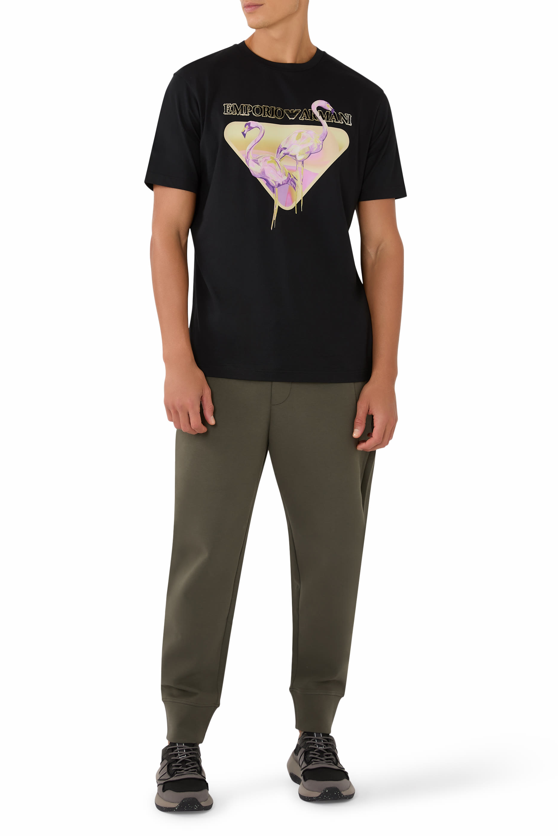 تيشيرت بنقشة غرافيكية جيرسيه