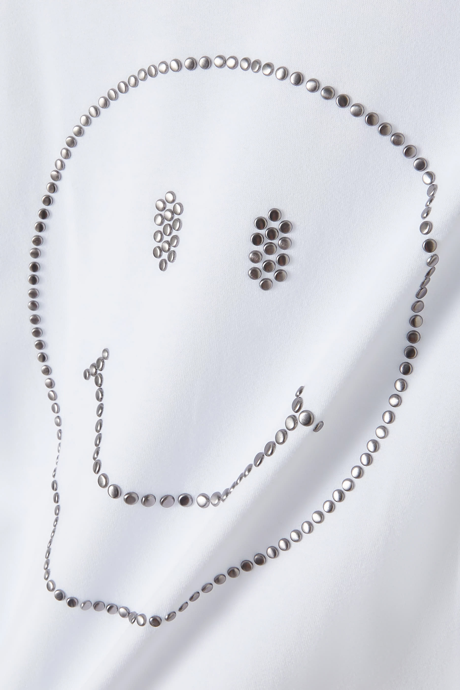 تيشيرت بقصة فضفاضة وطبعة وجه ضاحك للأطفال