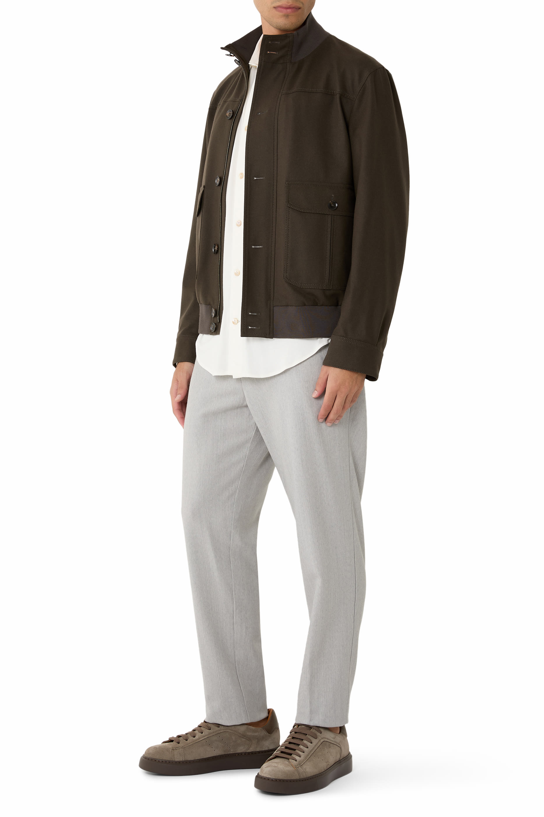 سنيكرز جلد بارز الملمس