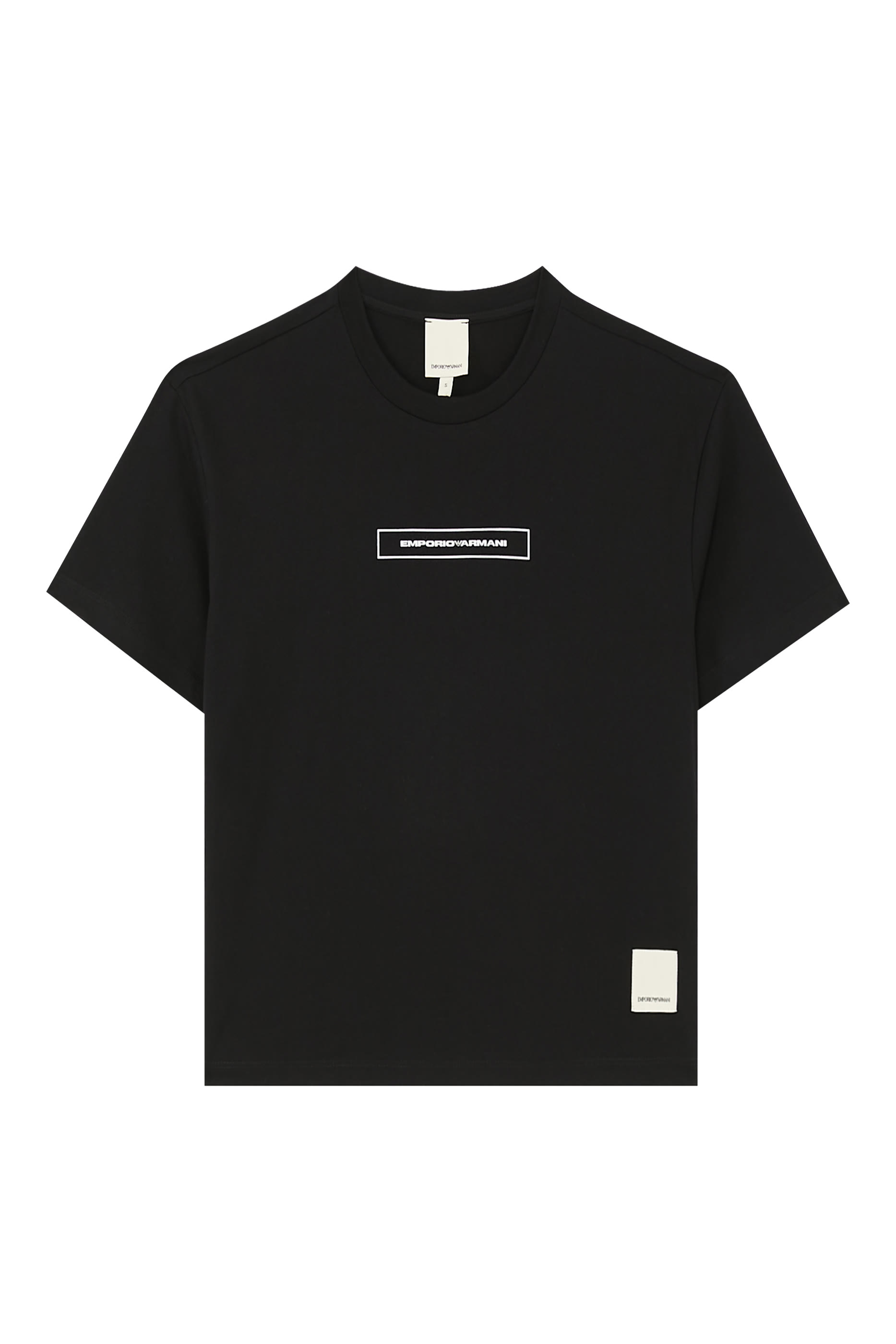 تيشيرت بطبعات شعار الماركة قطن