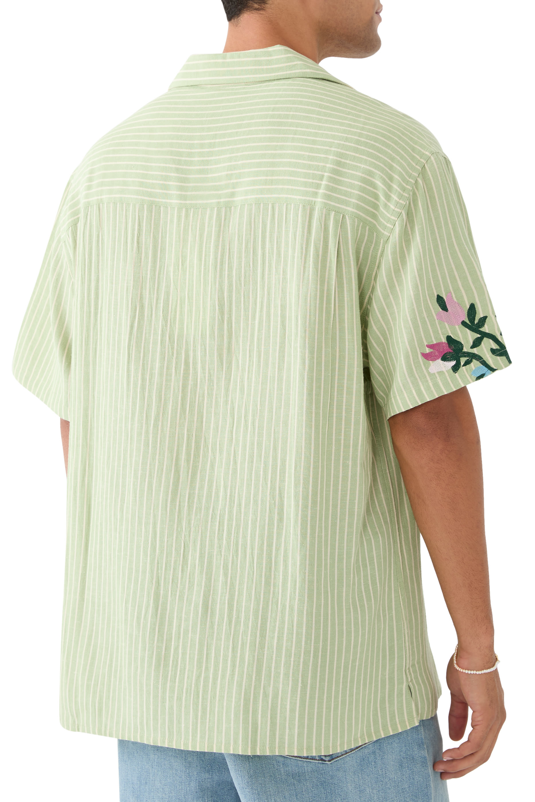 قميص راي بتطريزات زهور