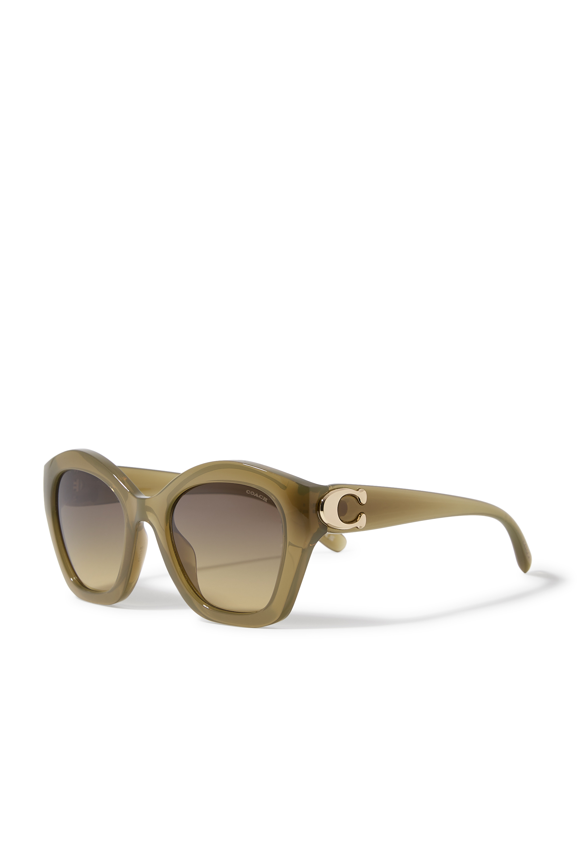 نظارة شمسية بتصميم غير متماثل أسيتات