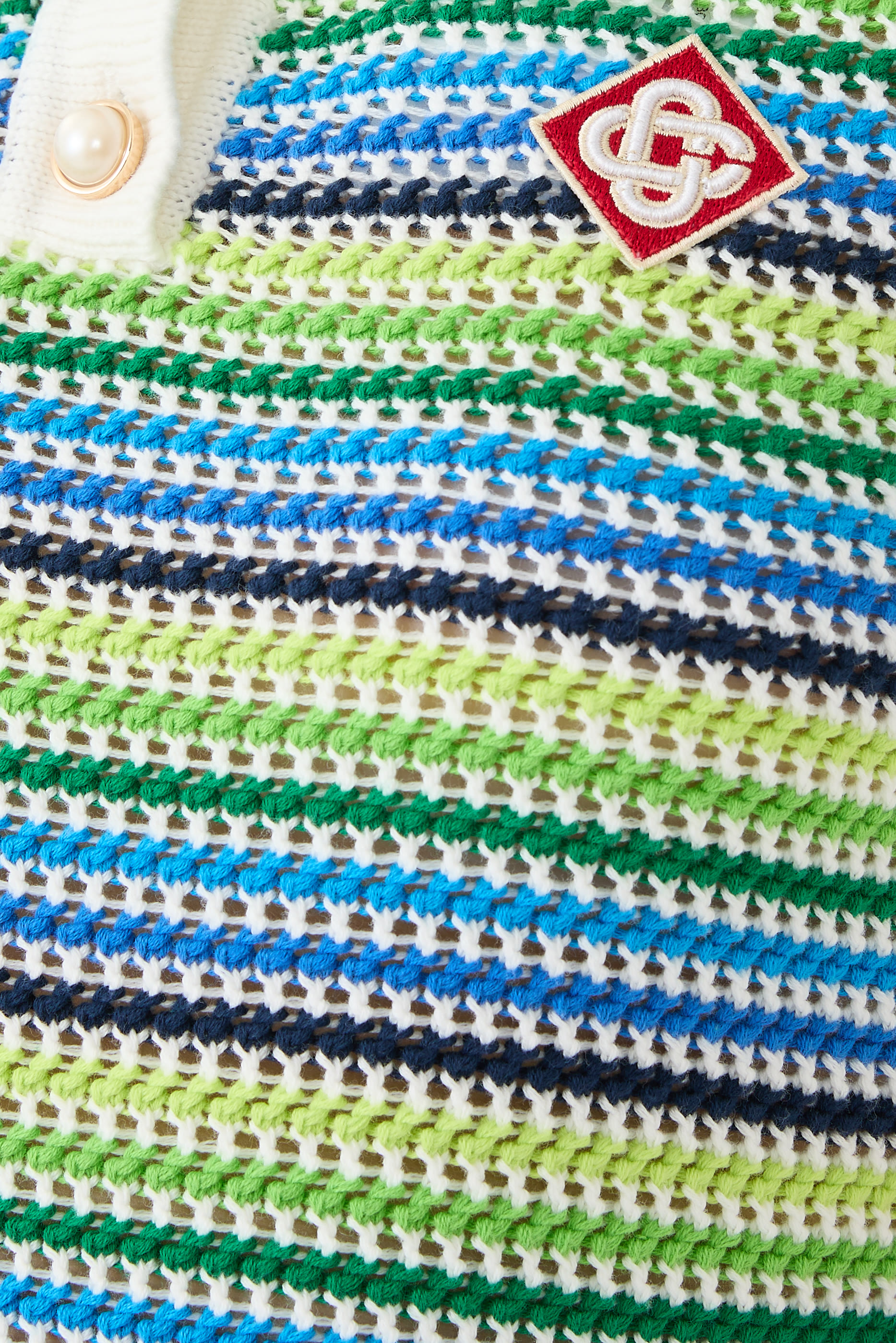 فستان مخطط متوسط الطول