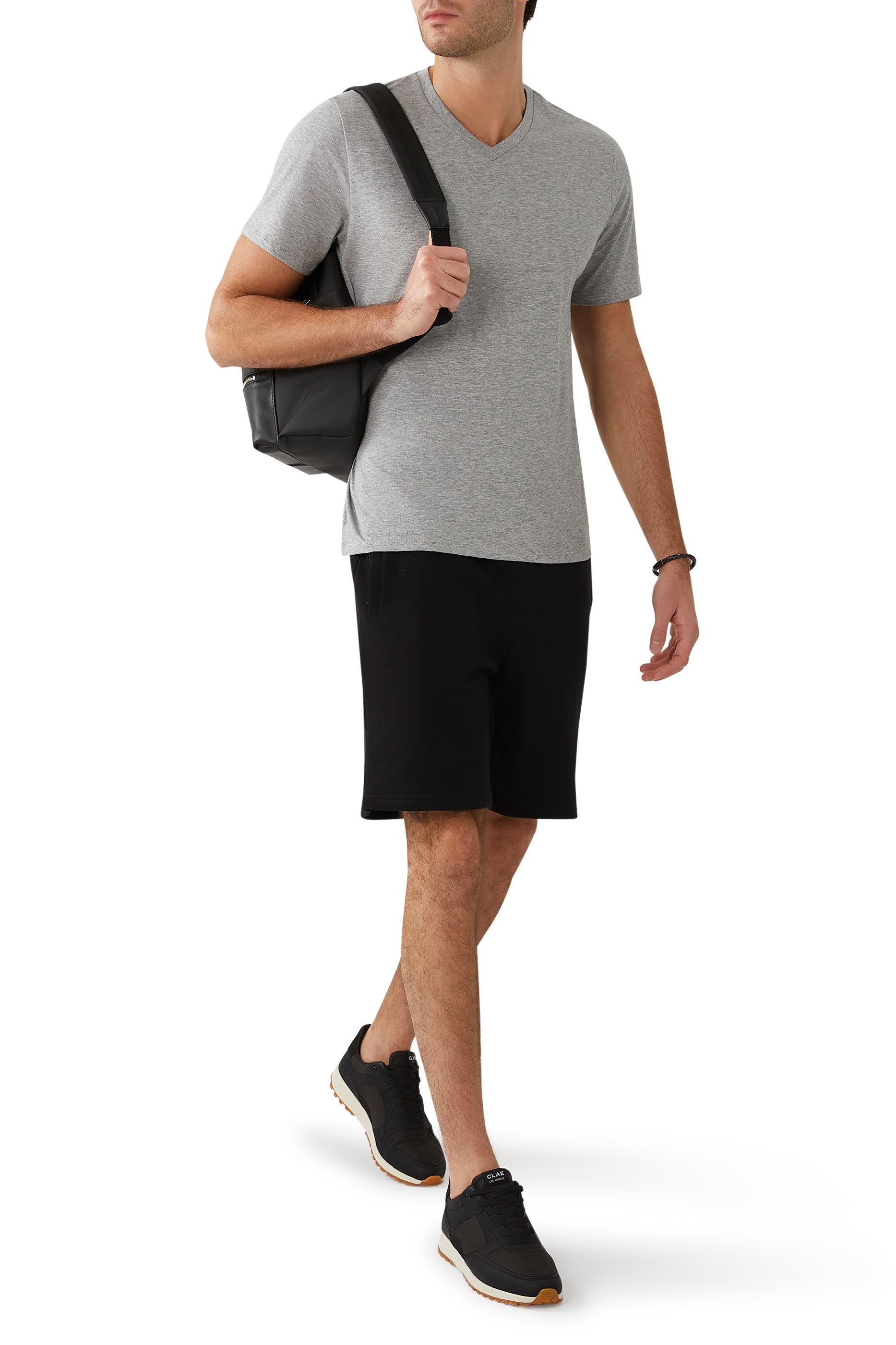 تيشيرت بياقة V قطن بيما