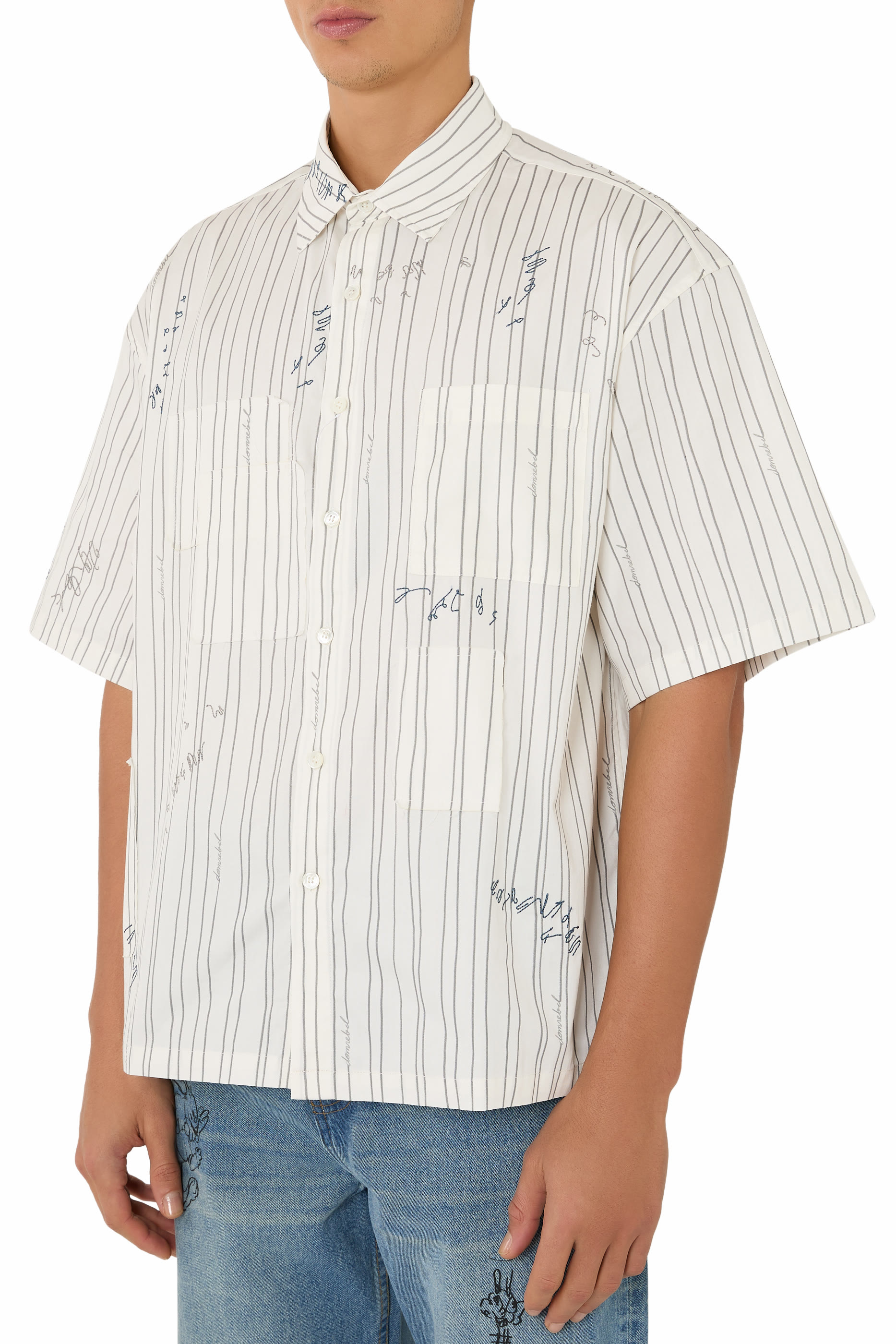 قميص ميندينغ بأكمام قصيرة