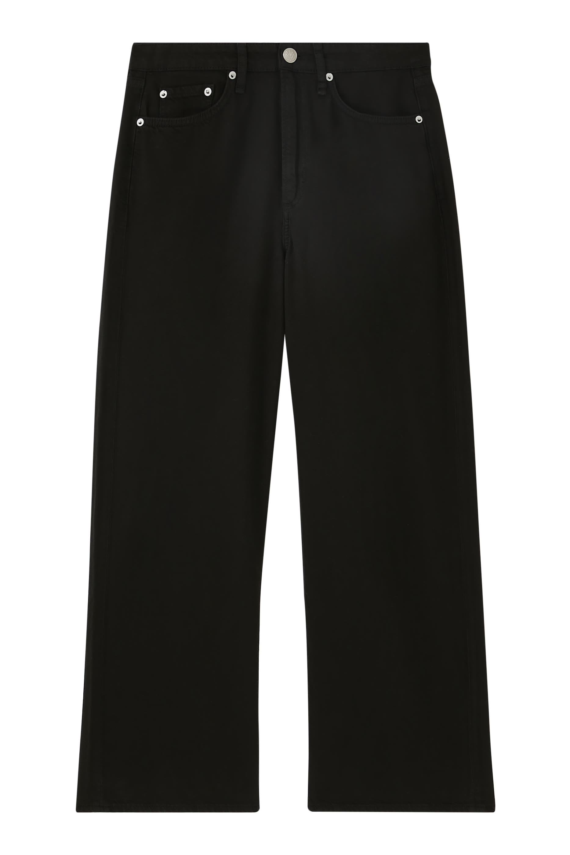 بنطال جينز لوغان بقصة ساق واسعة قماش خفيف الوزن