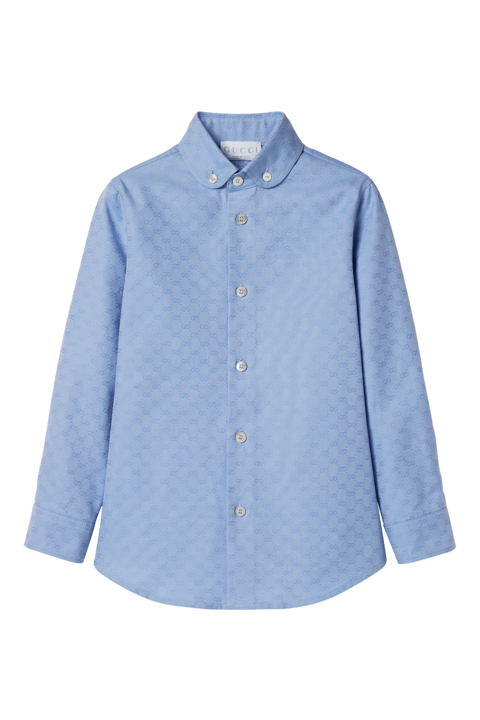 Kids Oxford Cotton GG Shirt