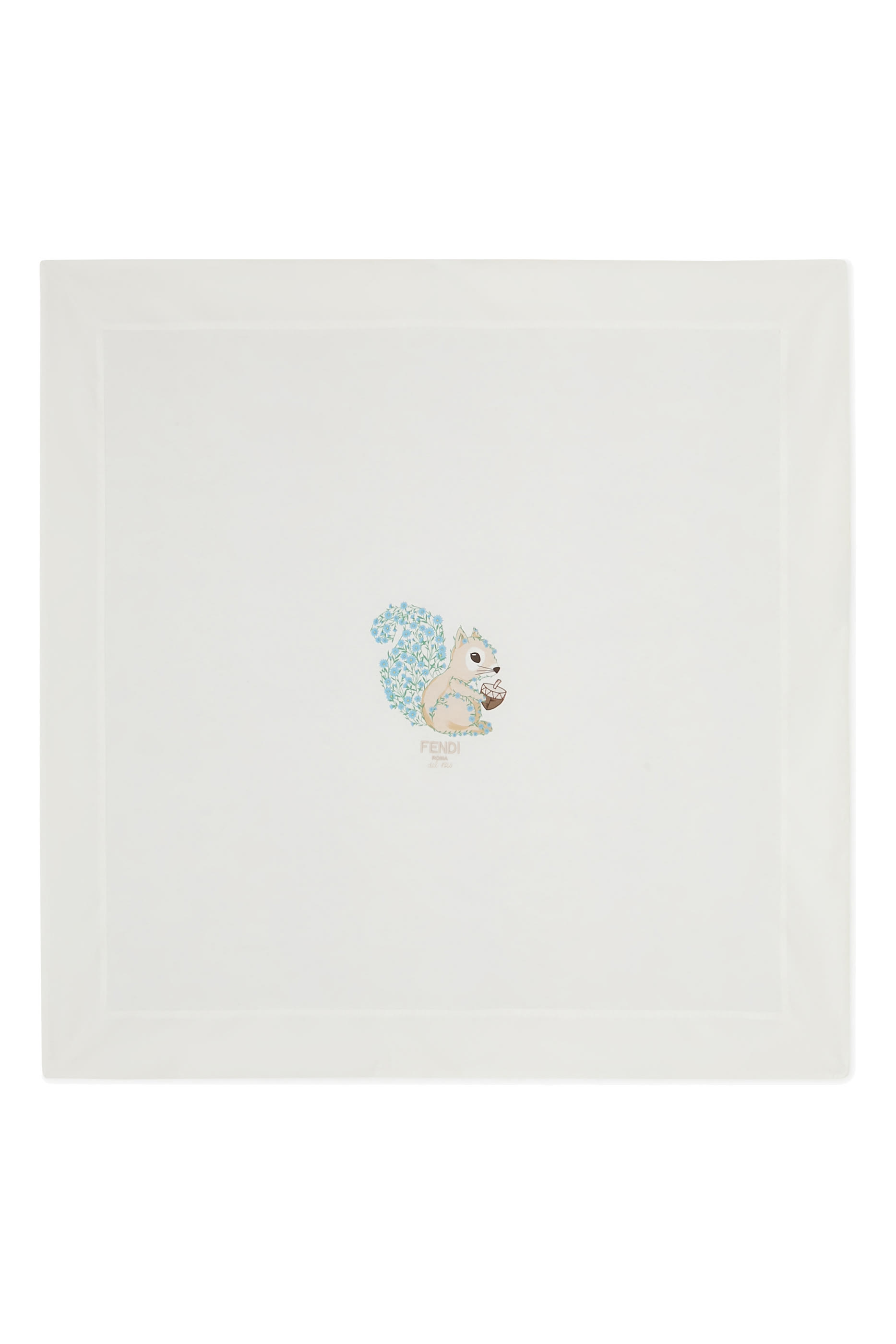 بطانية بطبعة سنجاب وشعار الماركة للأطفال