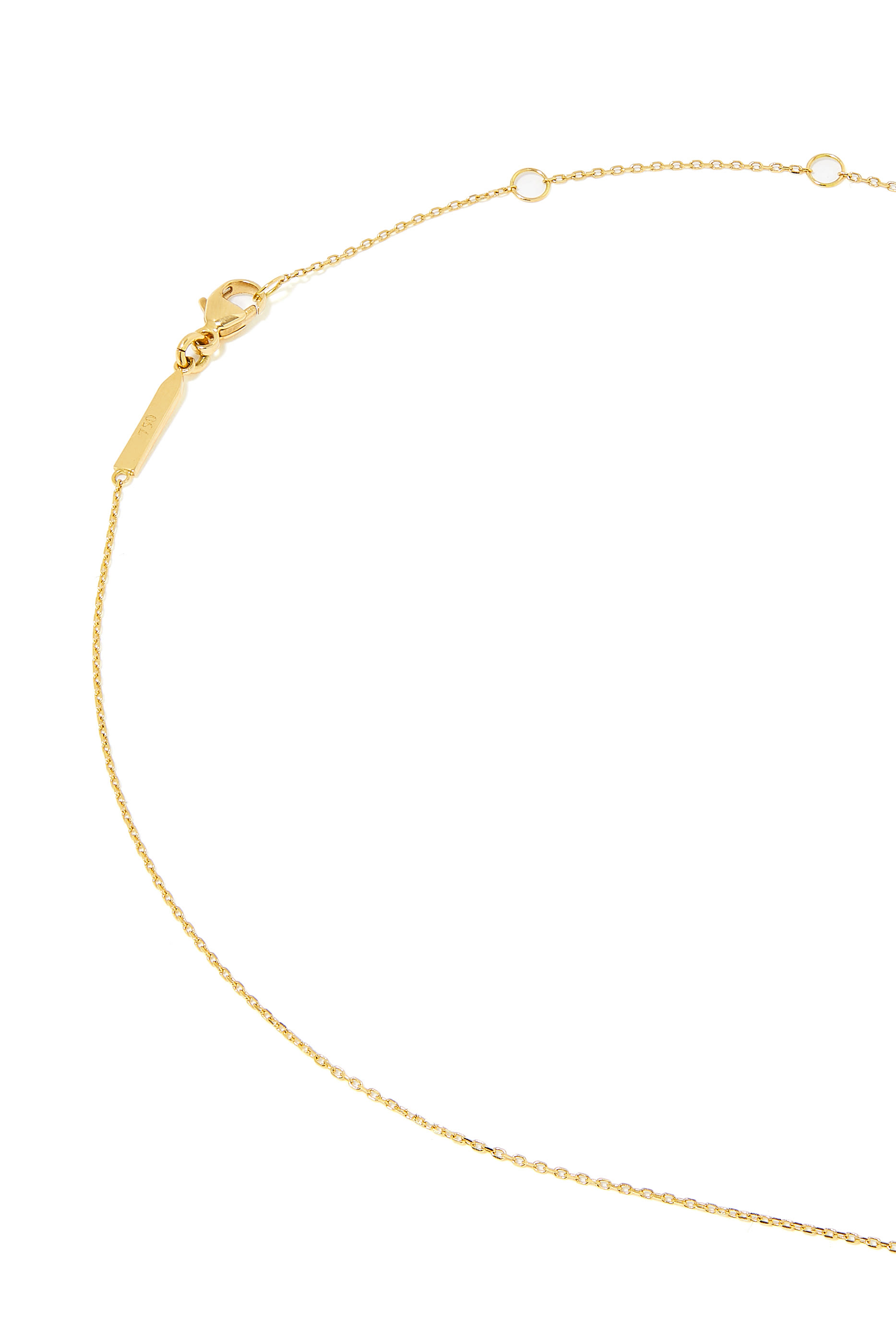 قلادة حب بدلاية على شكل قلب مرصعة بزمرد وماس ذهب أصفر عيار 18 