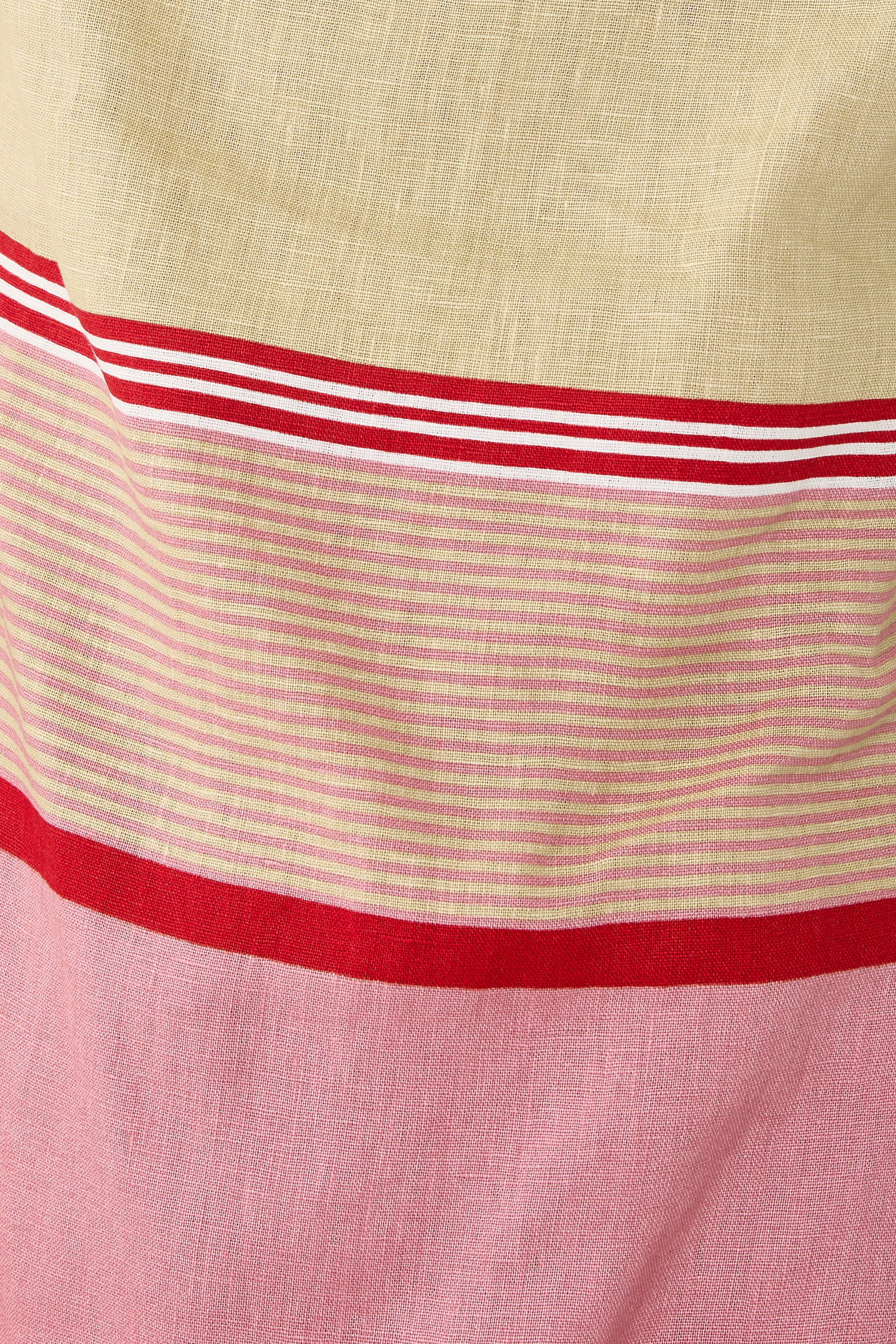 فستان فلور قصير بنقشة مخططة