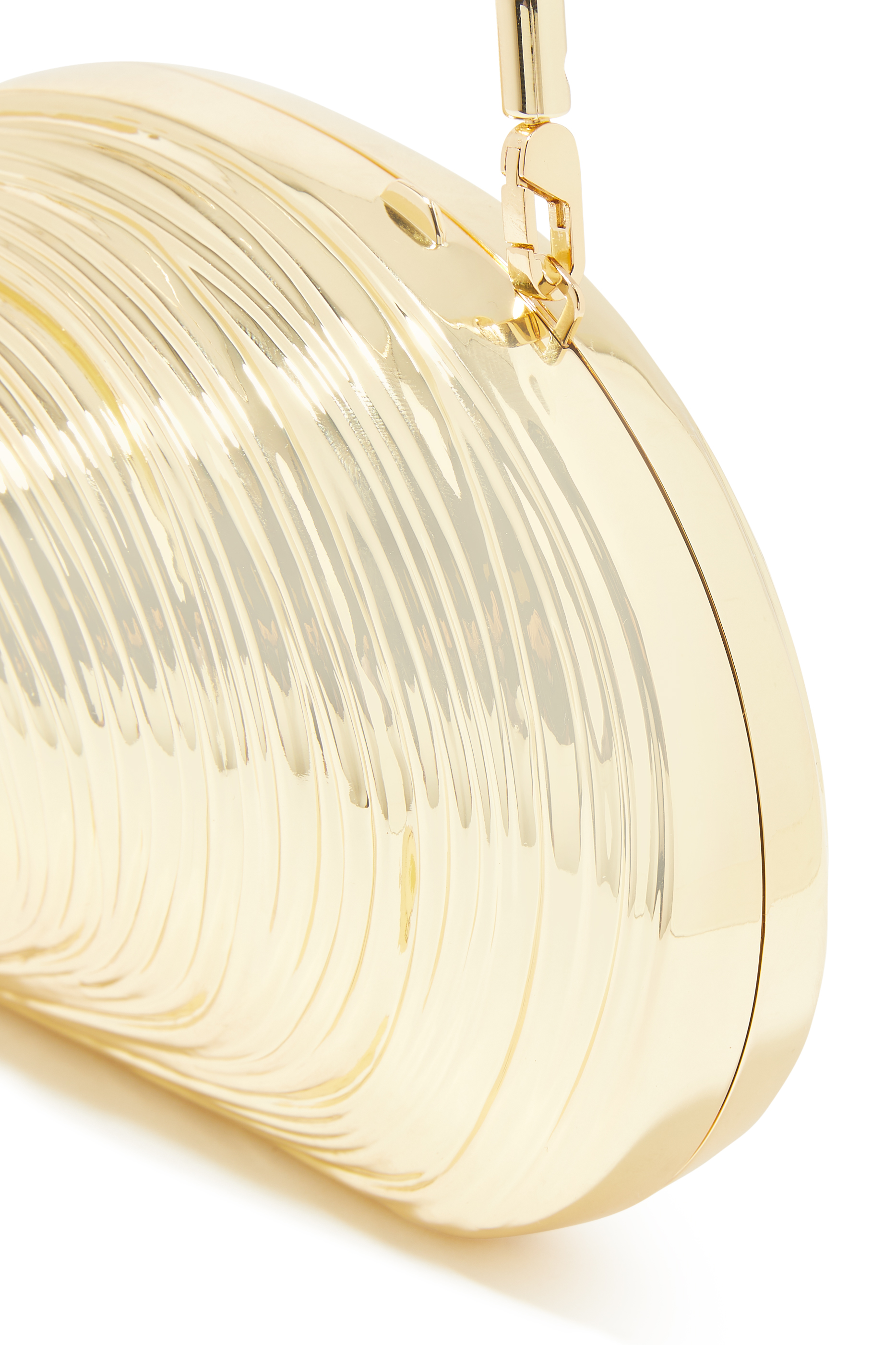 كلاتش بريدجت معدني بتصميم صدفة كلاتش بريدجت معدني بتصميم صدفة