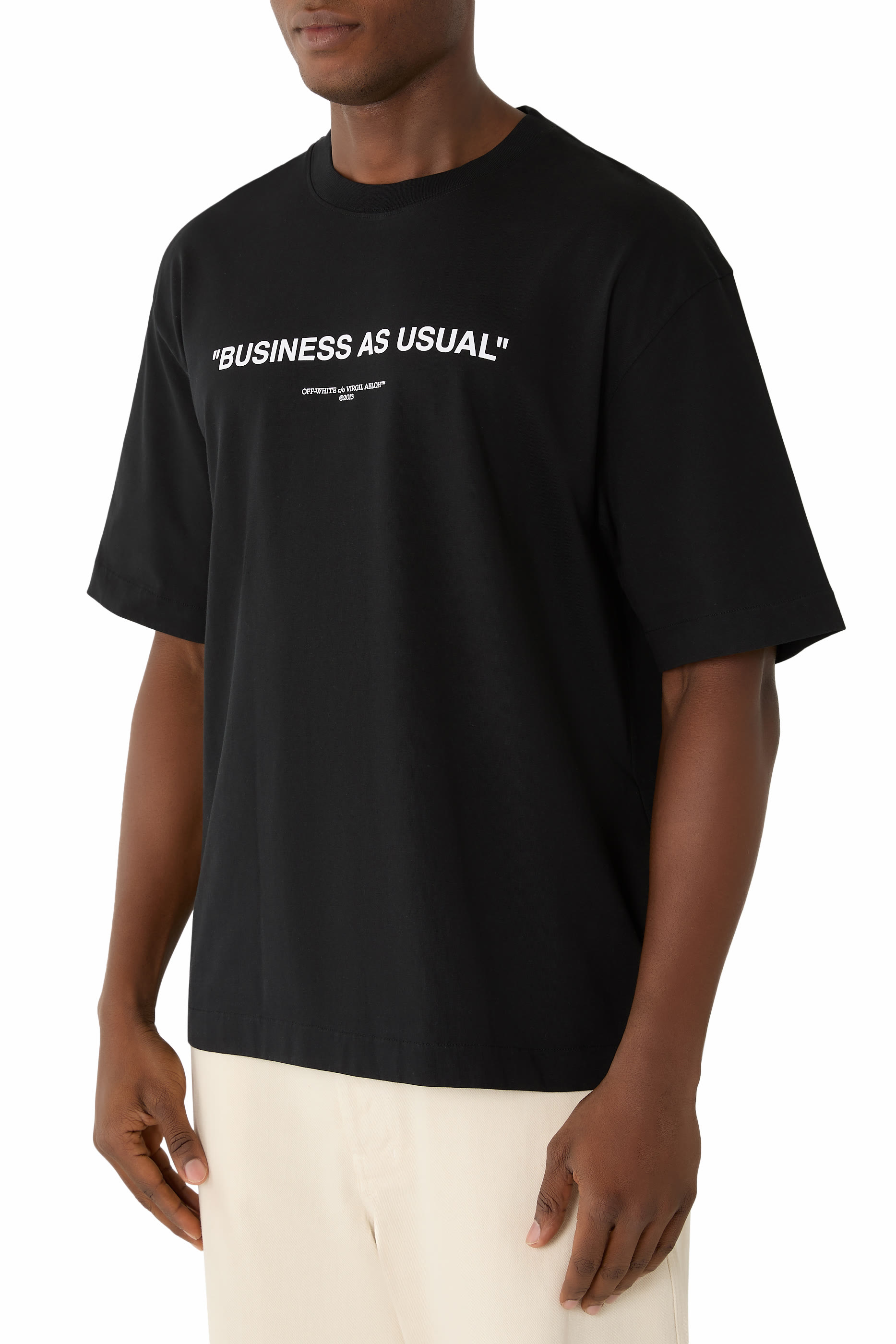 تيشيرت سكيت بأكمام قصيرة وشعار بيزنس 