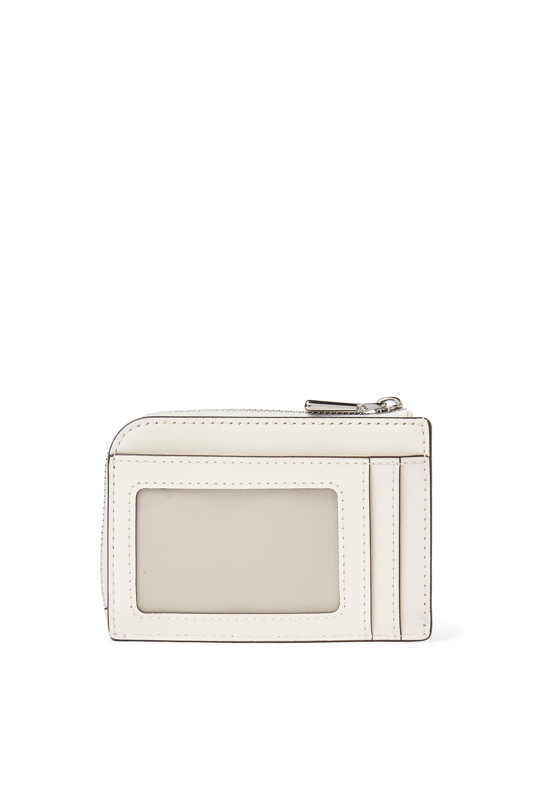 حافظة بطاقات صغيرة بتطريز عبارة آي لوف يو