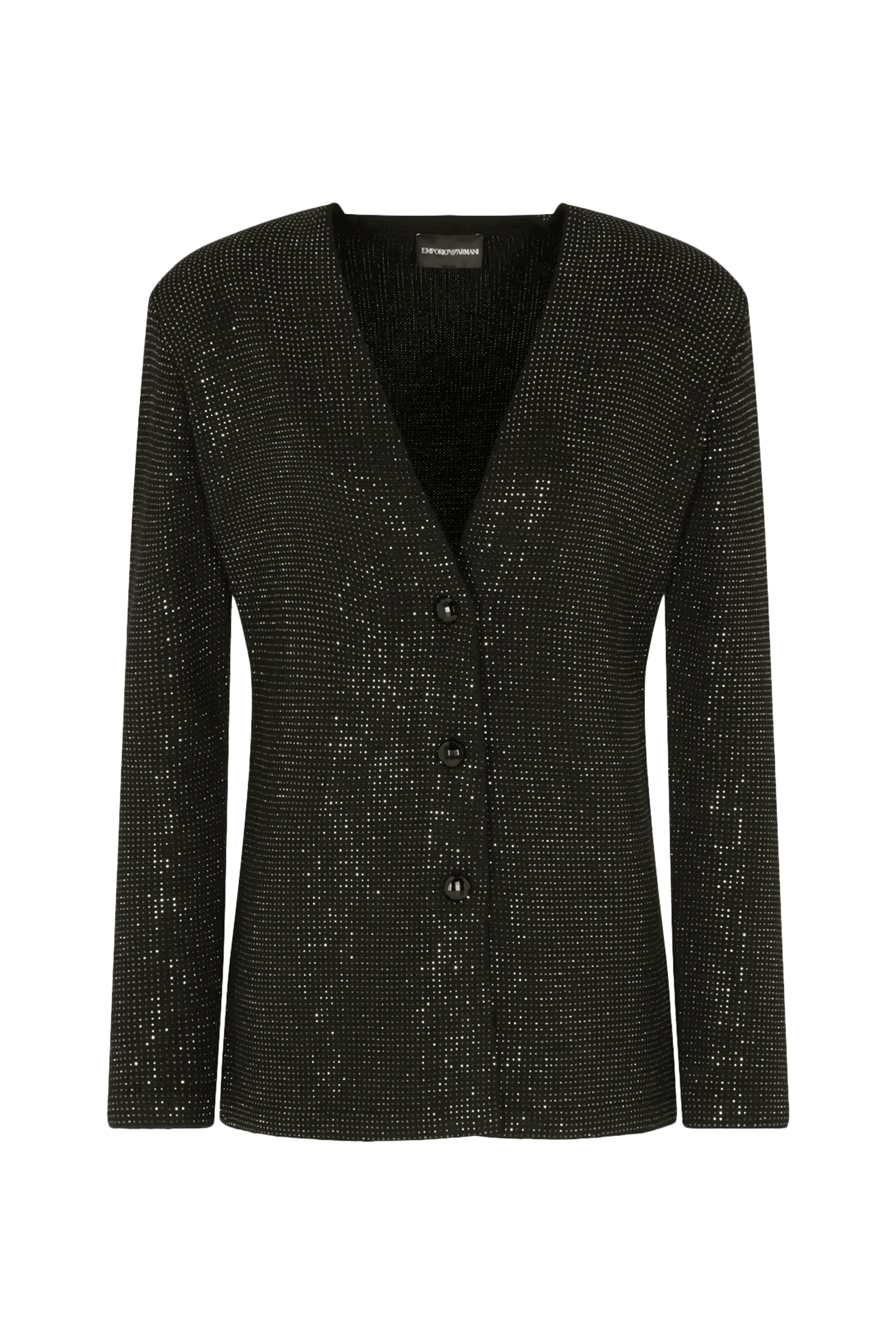 كارديغان مزين بأحجار الراين مزيج صوف 