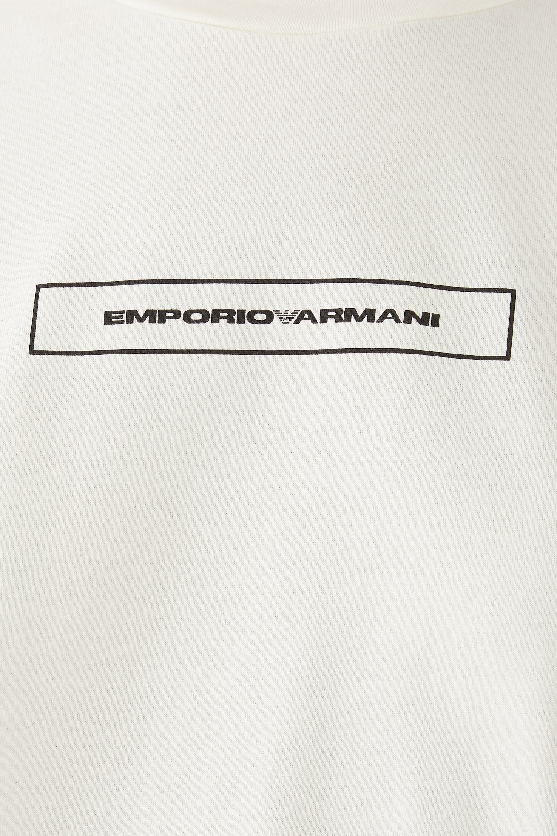 تيشيرت بطبعات شعار الماركة قطن