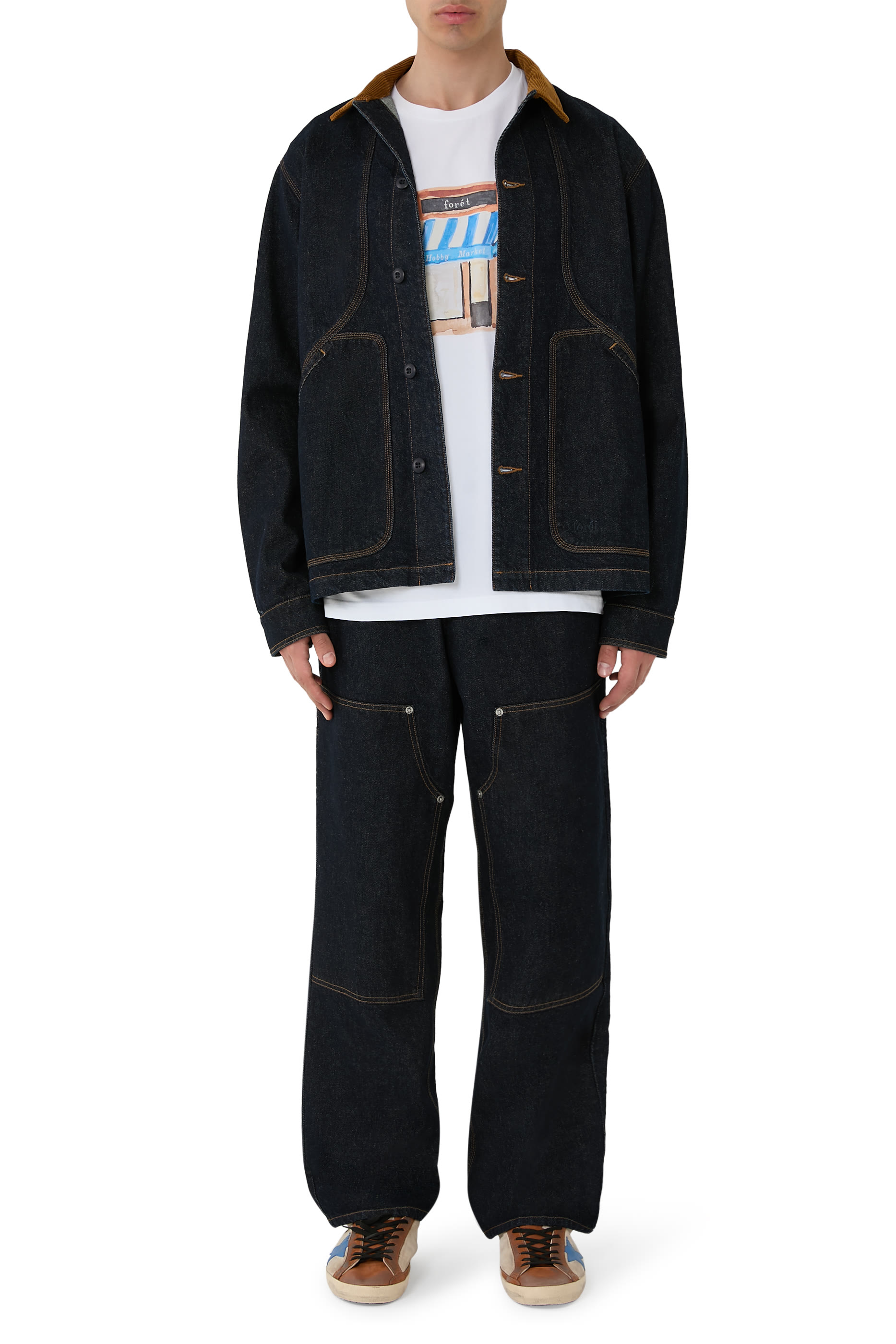 بنطال كلاي بطبقة إضافية على الركبتين