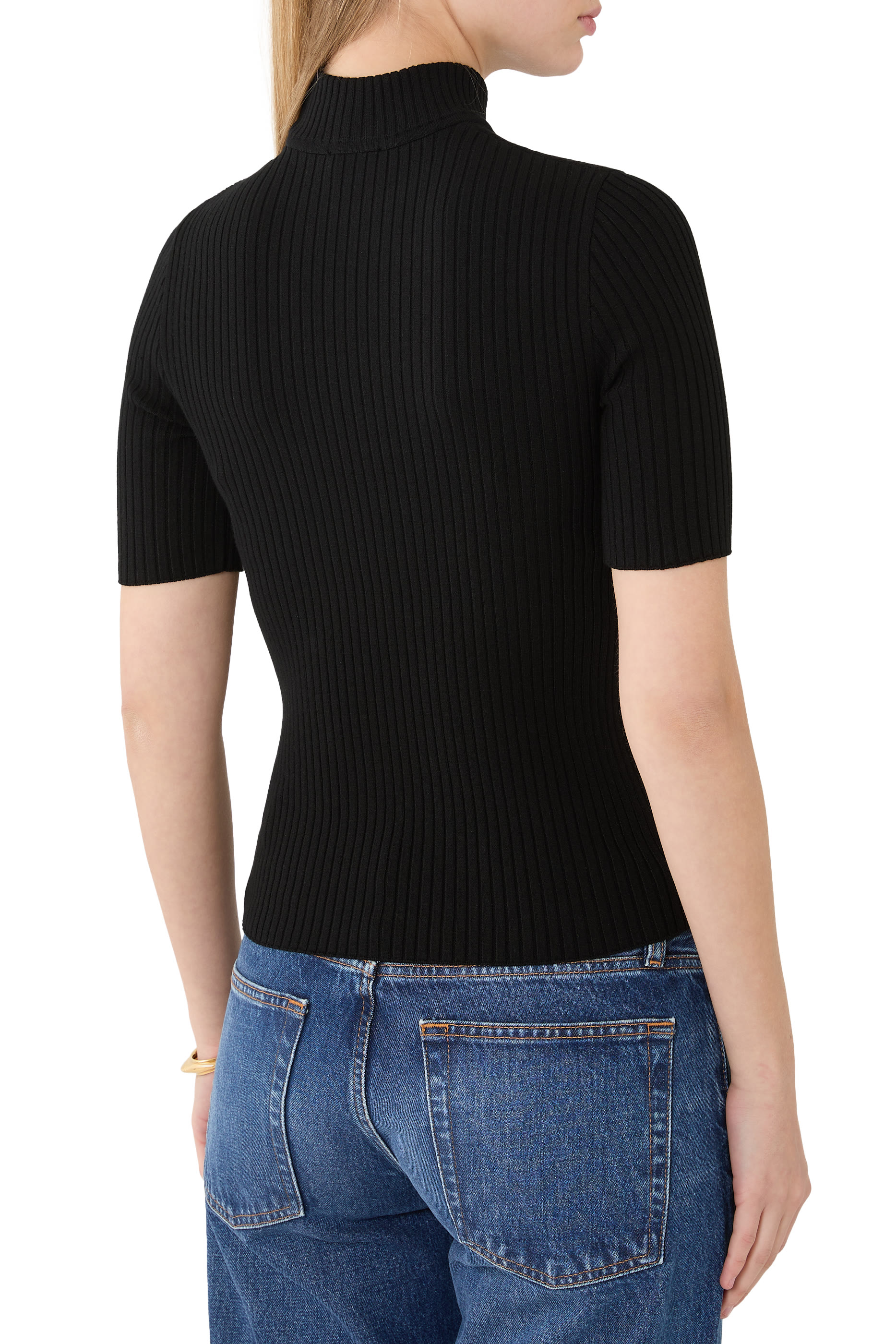 كنزة ري إيديشن نسيج مضلع